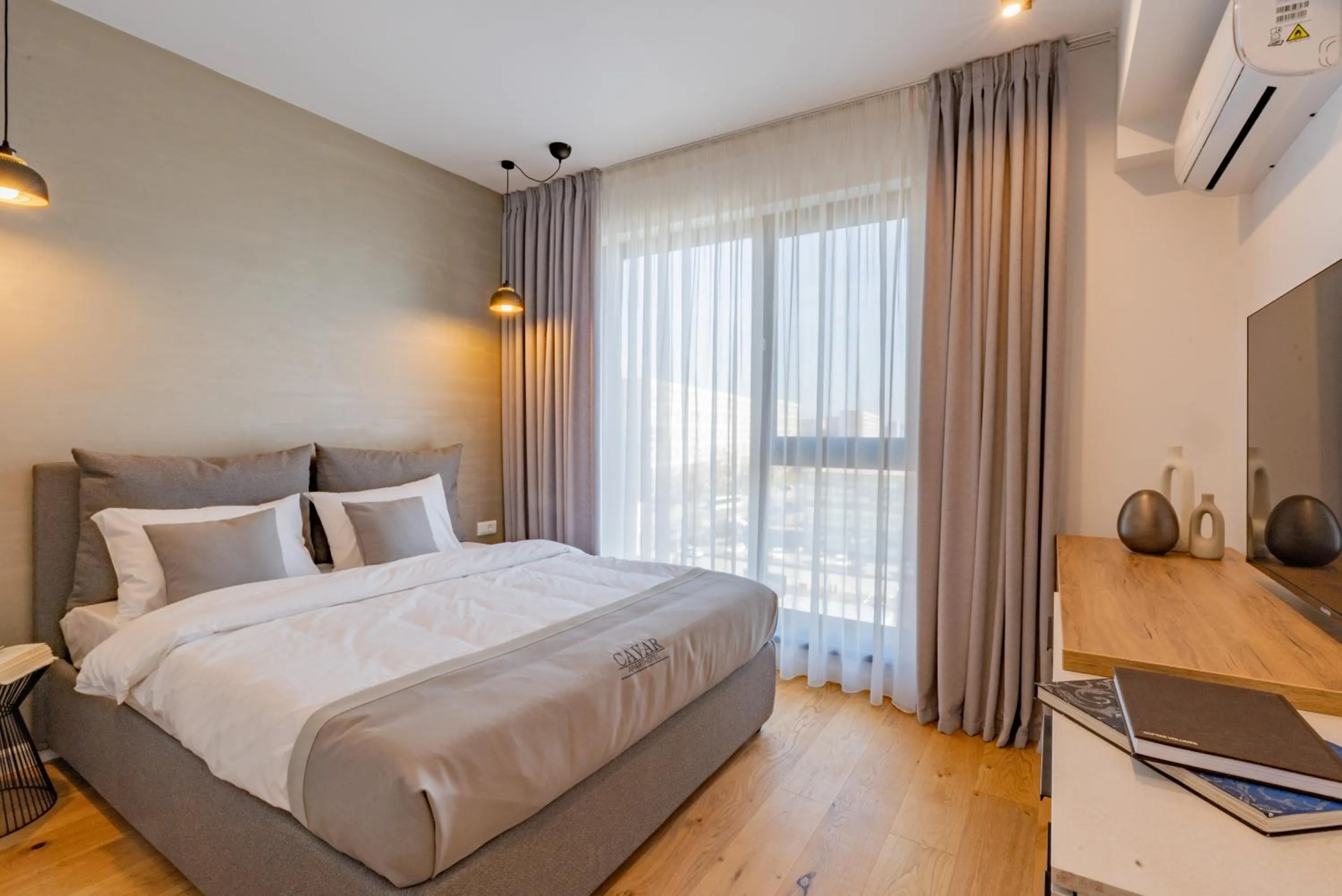 Bed in Cavar Aparthotel