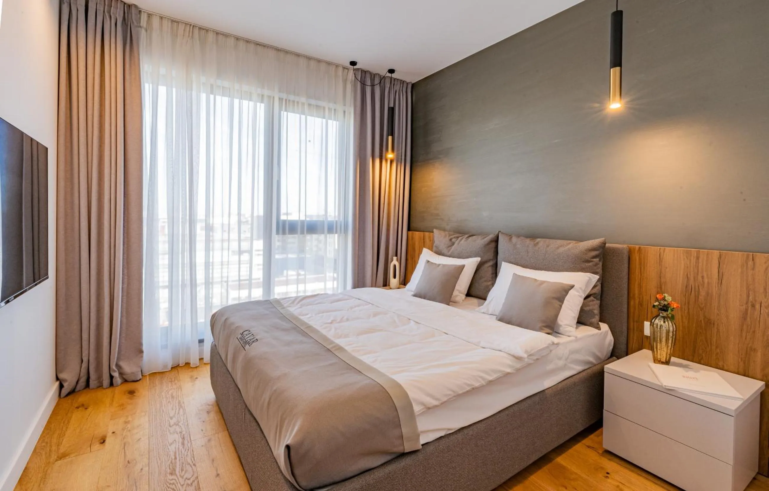 Bed in Cavar Aparthotel