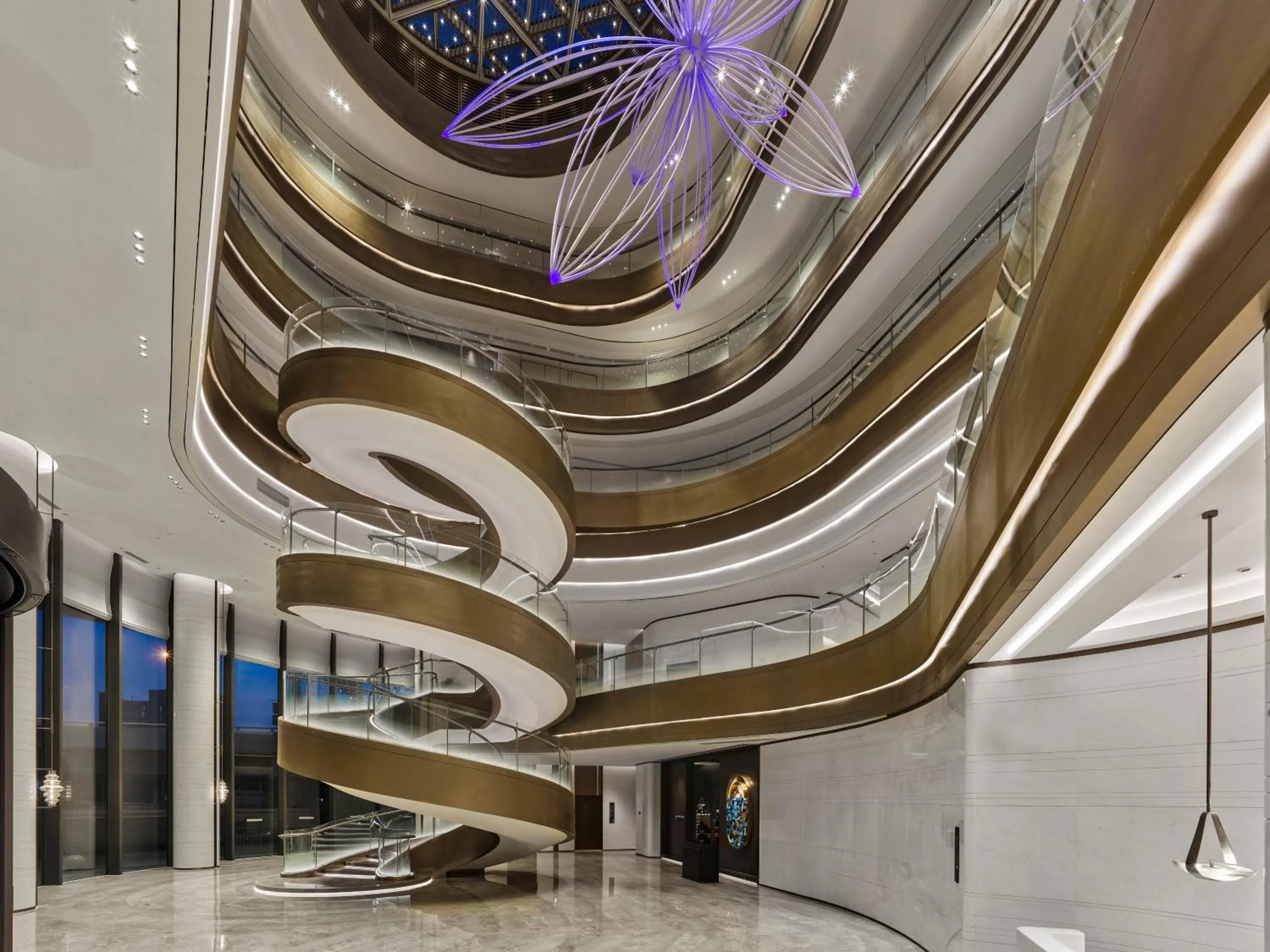 Lobby or reception in Hilton Shanghai Hongqiao International Airport