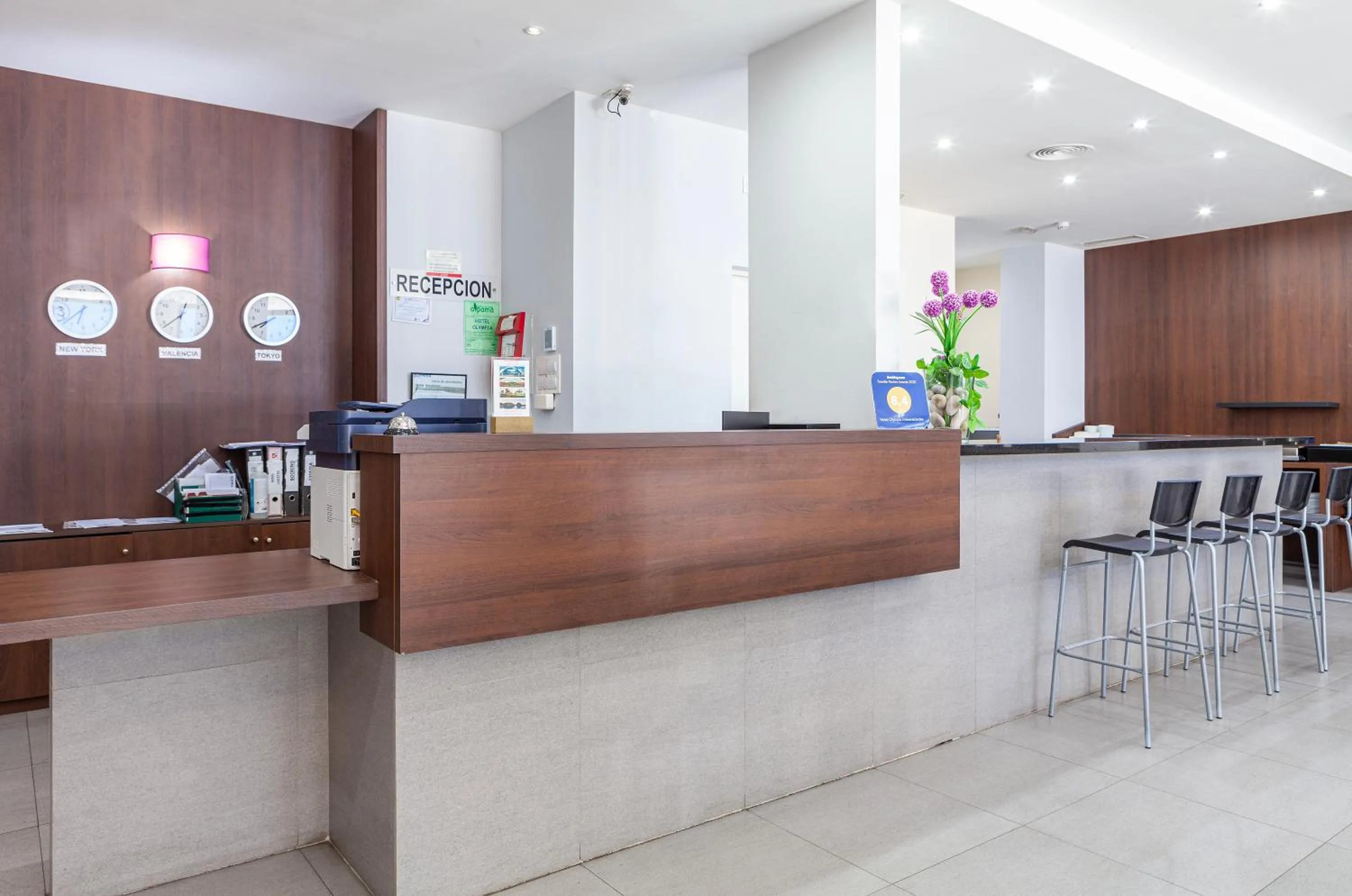 Lobby or reception in Hotel Olympia Universidades