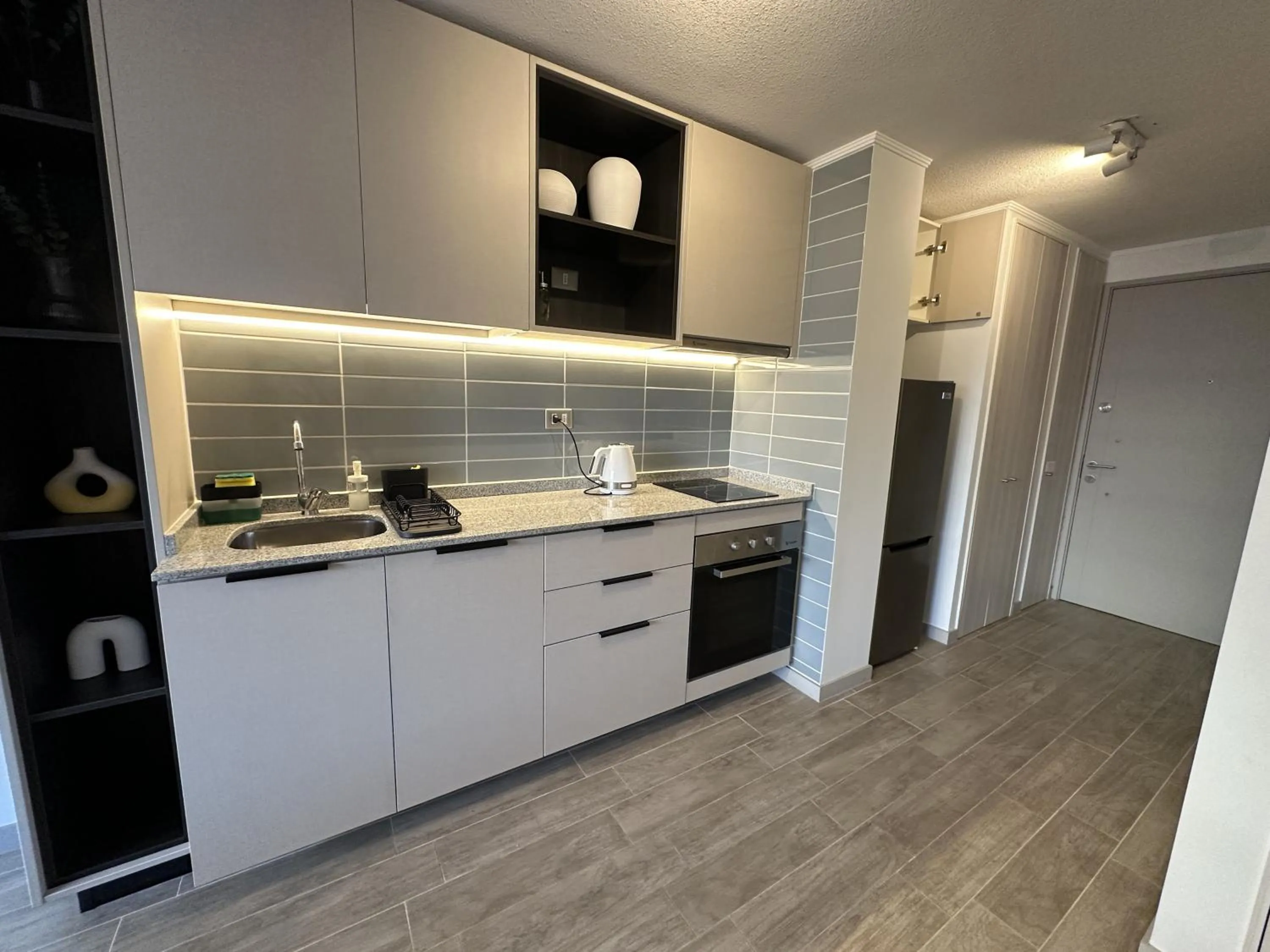 Kitchen or kitchenette in Oceana Suites Movistar Arena I Eco España