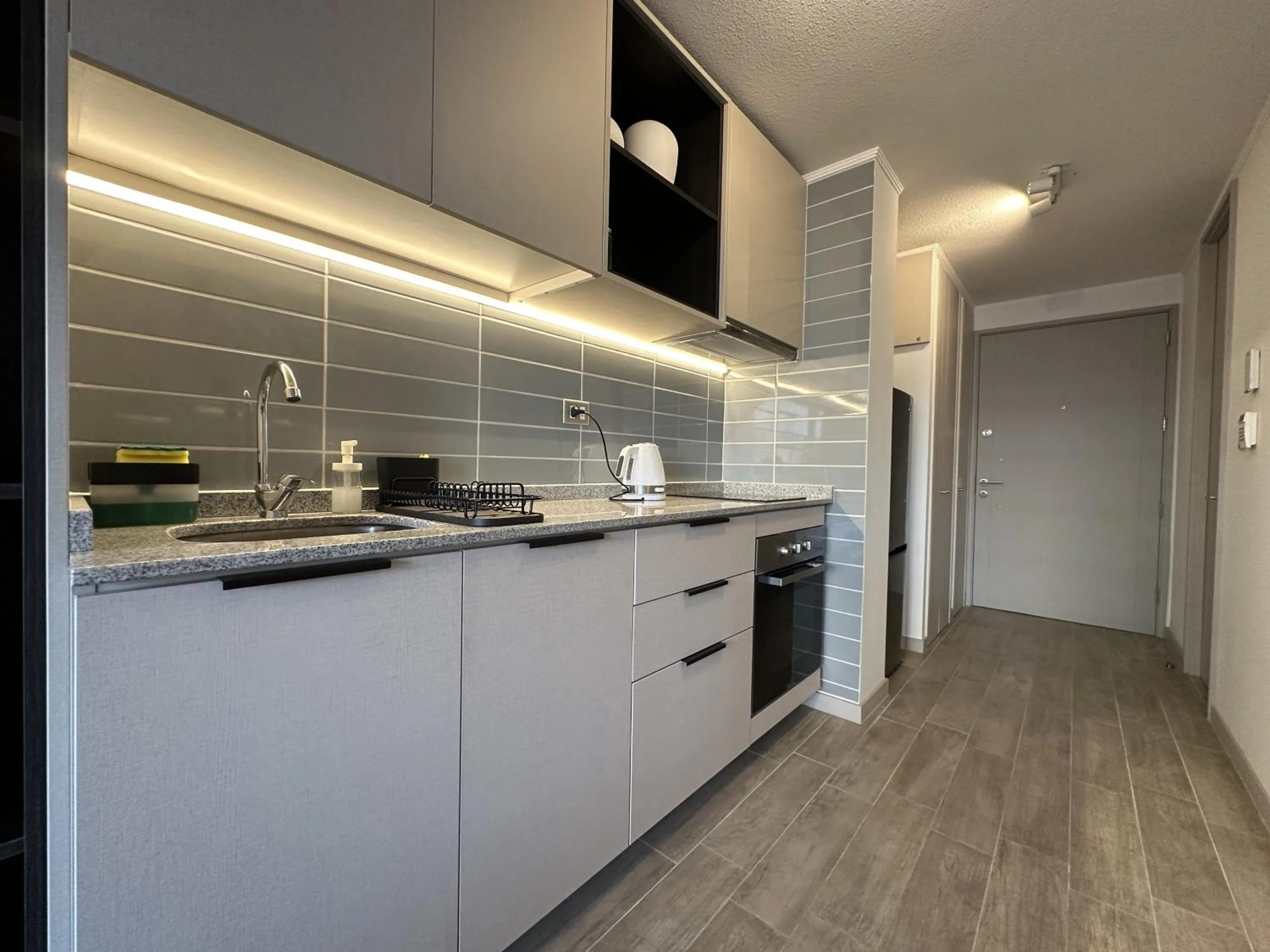 Kitchen or kitchenette in Oceana Suites Movistar Arena I Eco España
