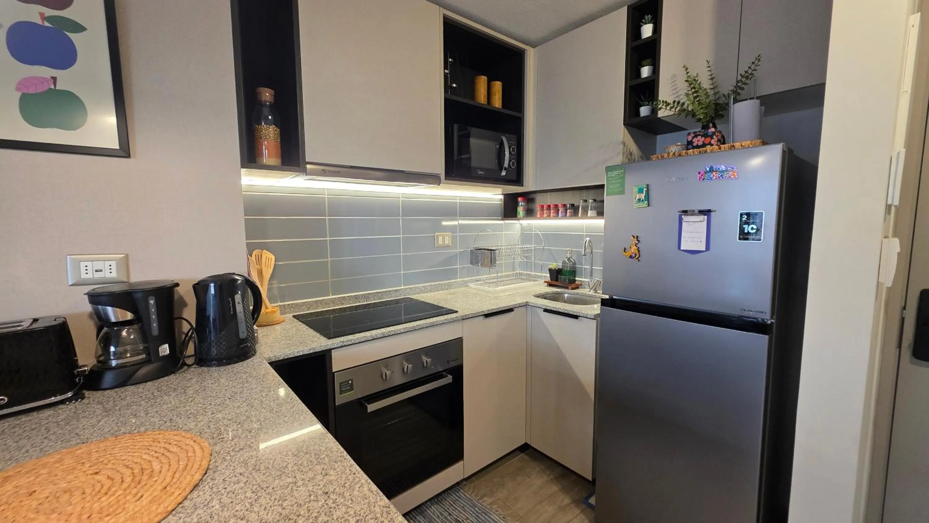 kitchen in Oceana Suites Movistar Arena I Eco España