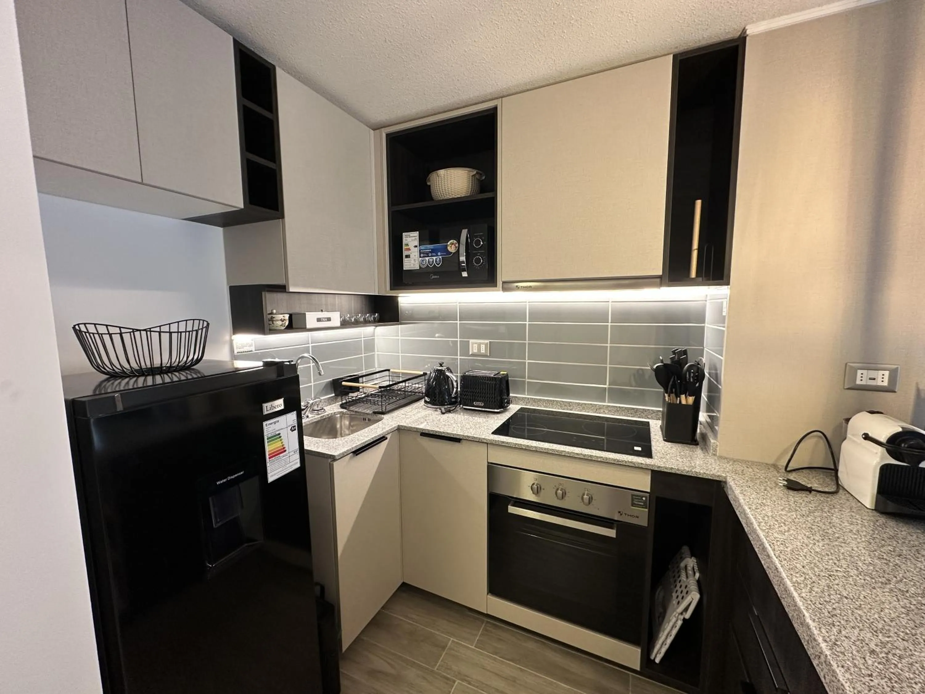 kitchen in Oceana Suites Movistar Arena I Eco España