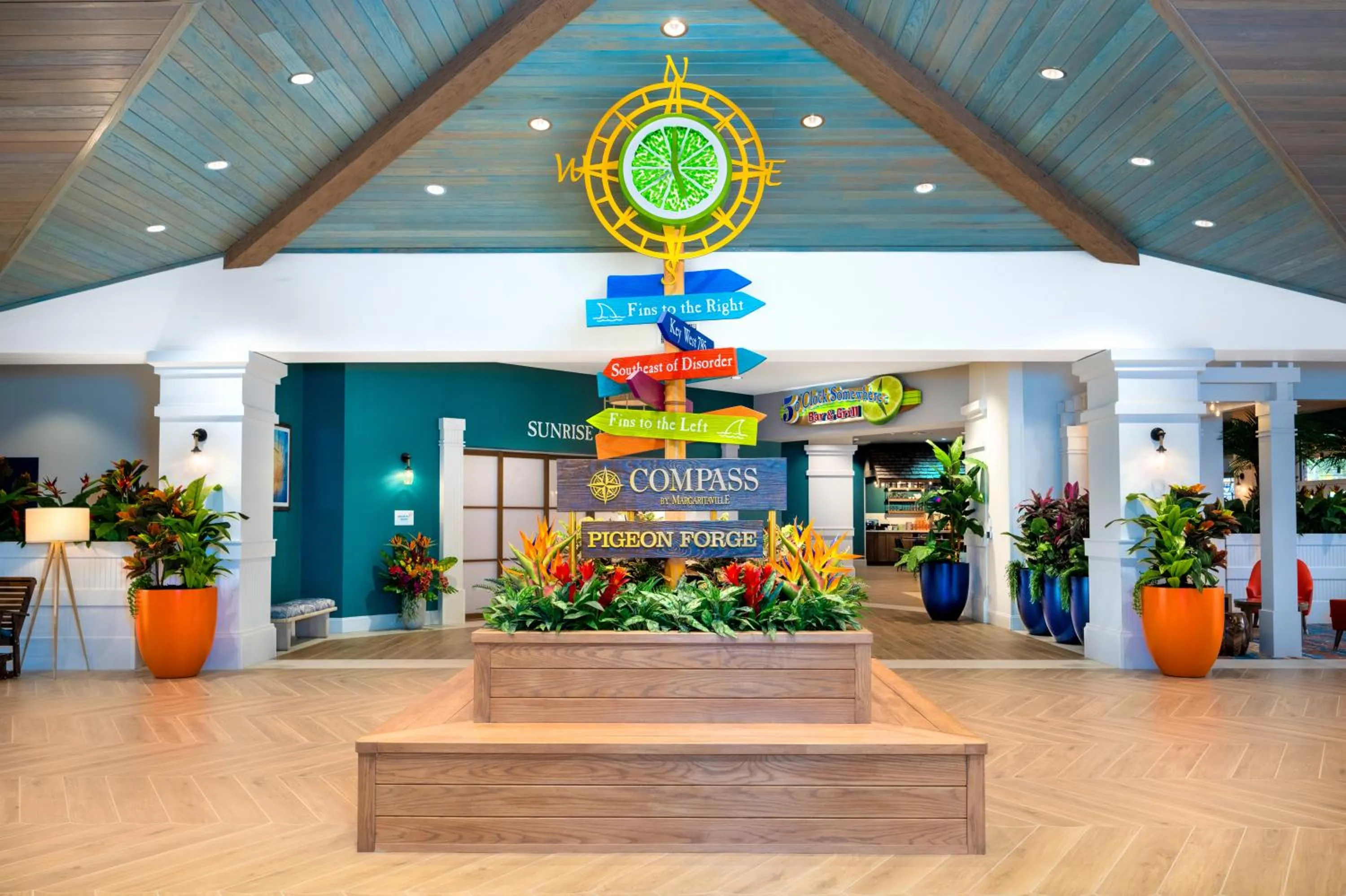 Lobby or reception in Compass by Margaritaville Hotel Pigeon Forge