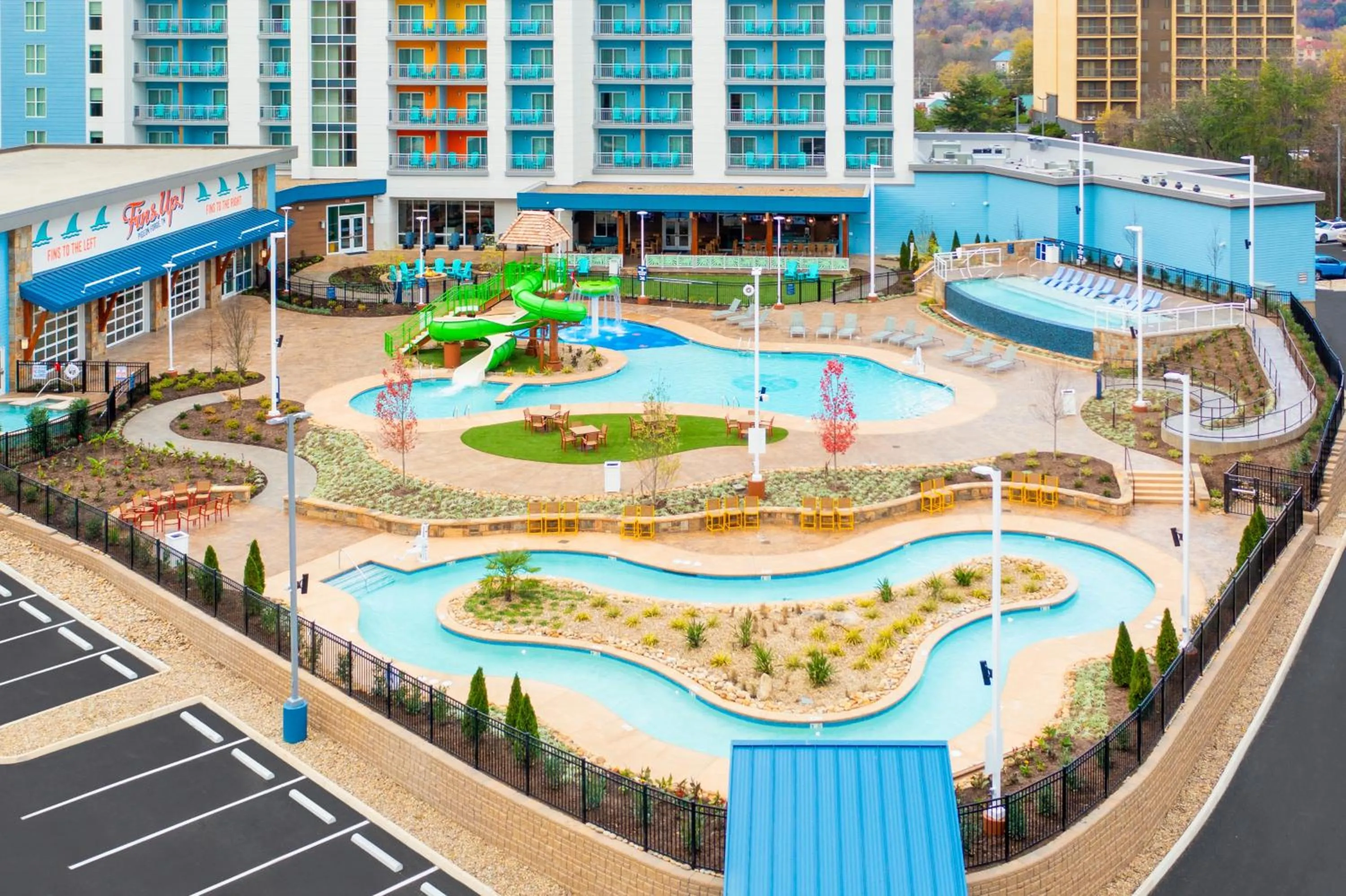 Aqua park in Compass by Margaritaville Hotel Pigeon Forge