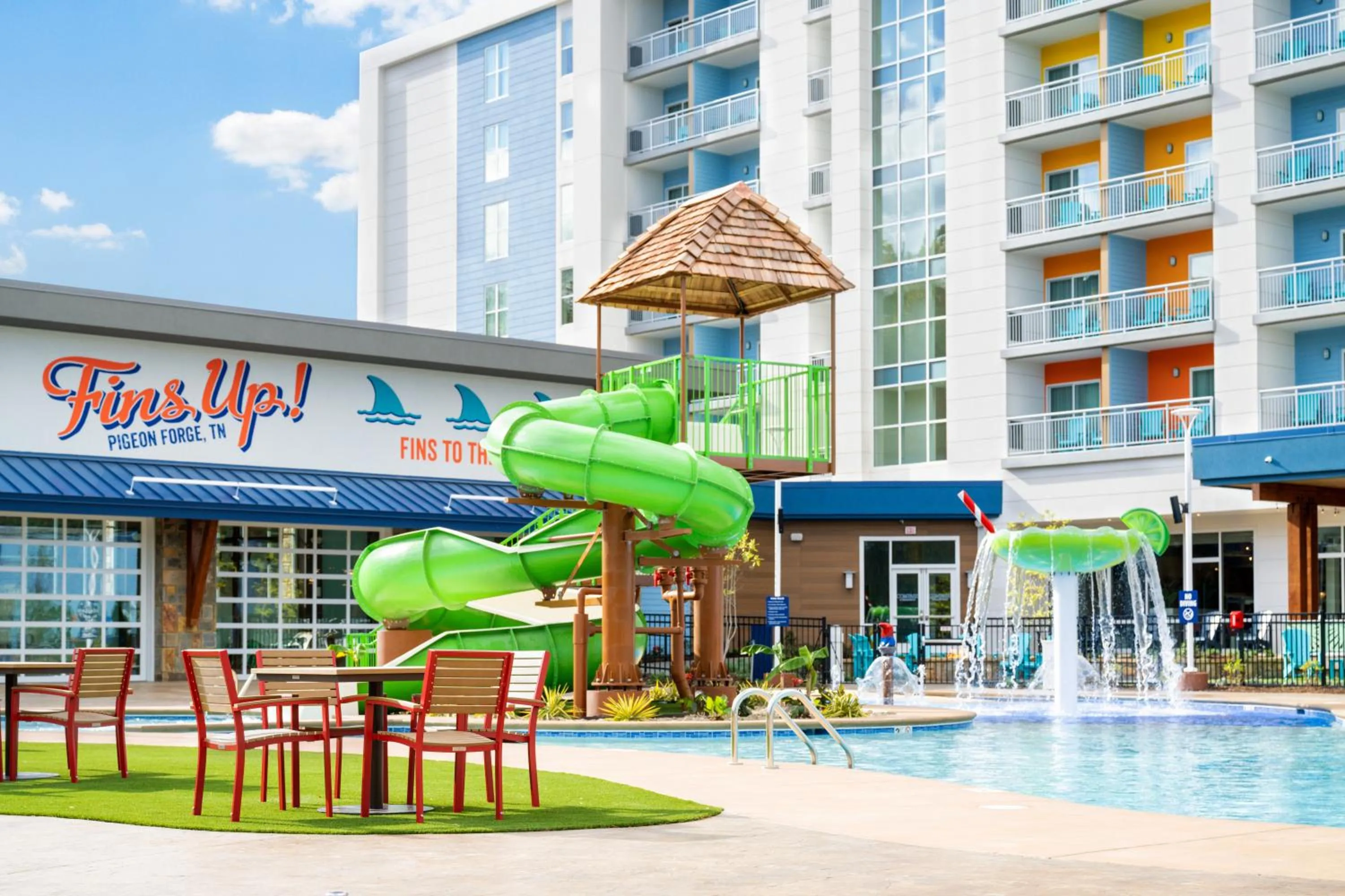 Swimming pool in Compass by Margaritaville Hotel Pigeon Forge
