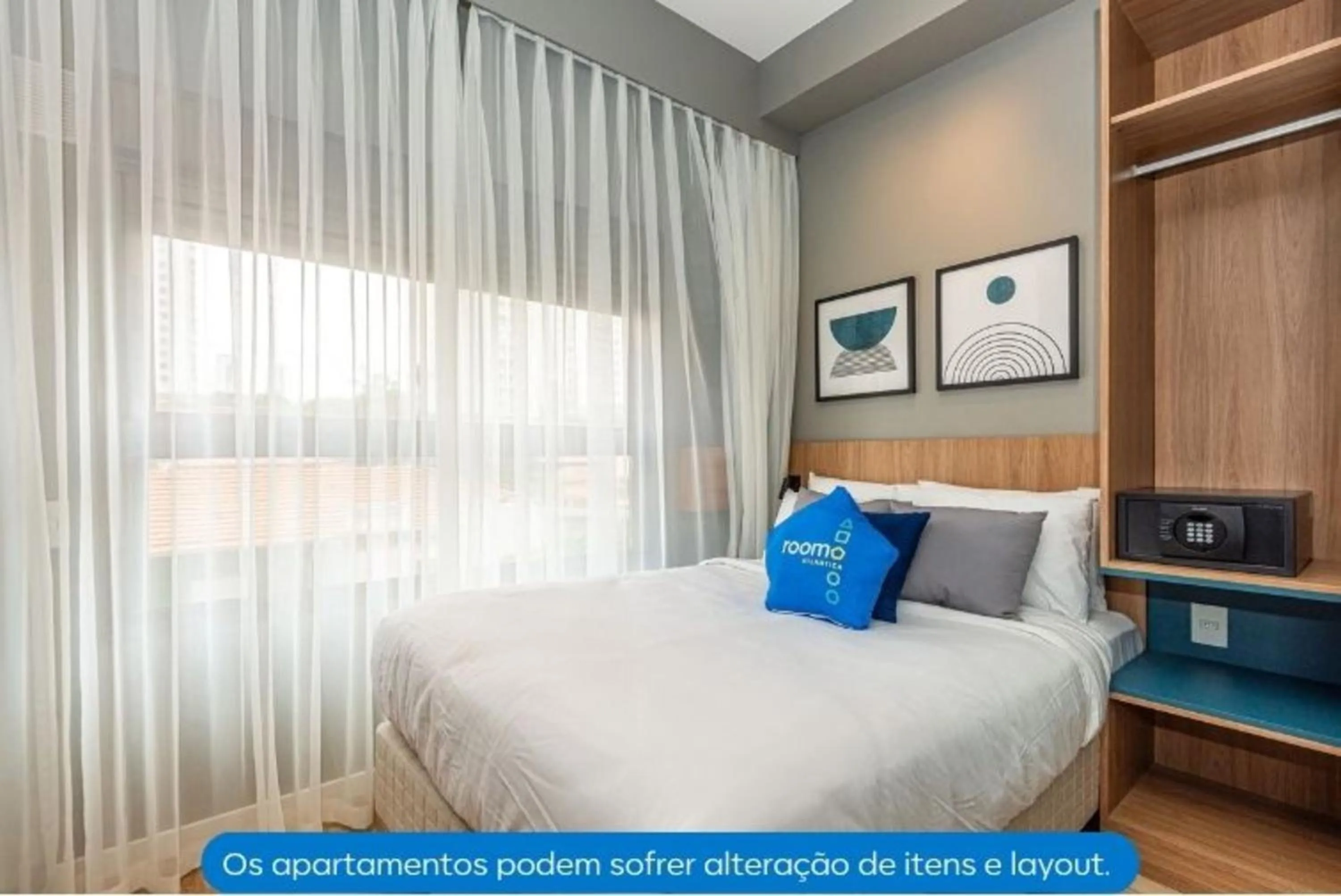 Bedroom, Bed in Roomo Transamerica SP Alto do Ipiranga