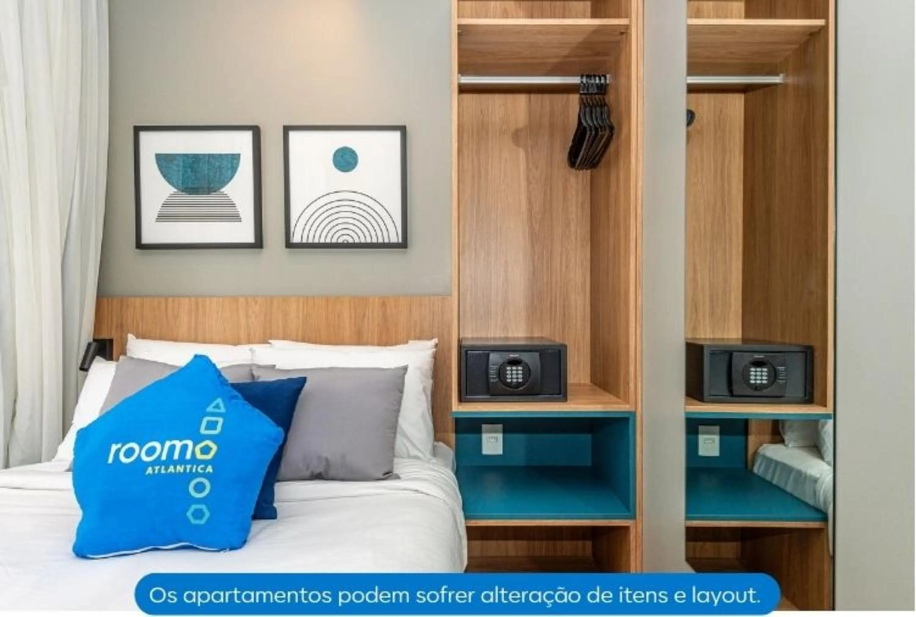 safe, Bed in Roomo Transamerica SP Alto do Ipiranga