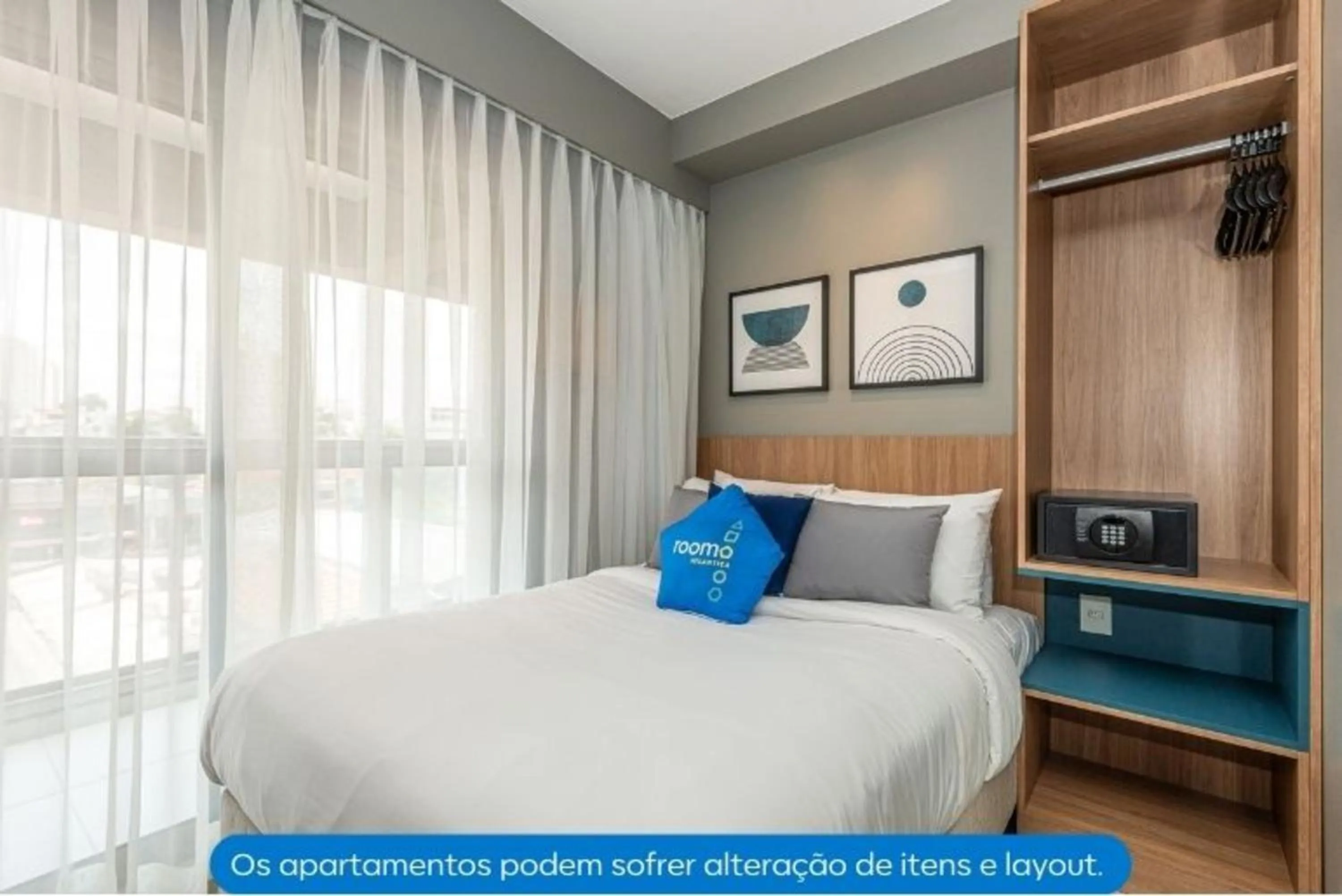 Bed in Roomo Transamerica SP Alto do Ipiranga