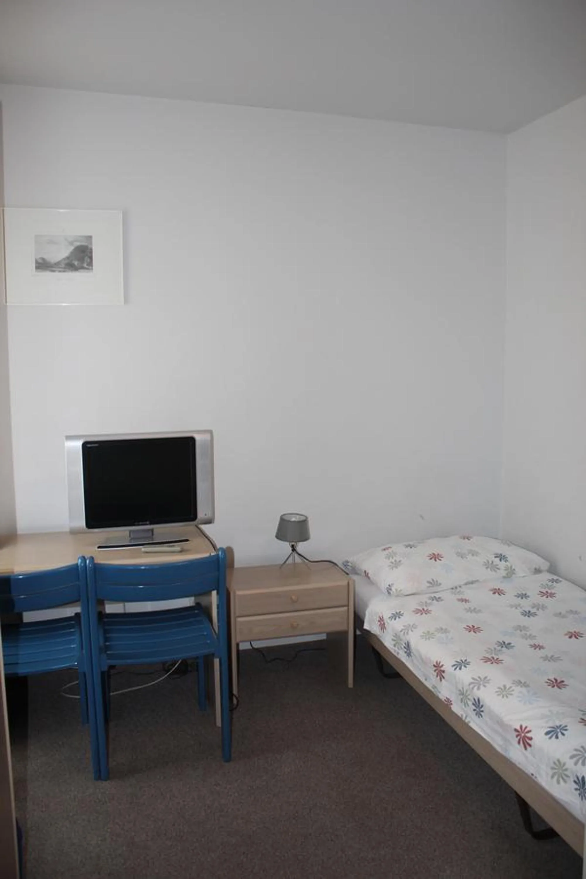 Seating area, Bed in Garni Bar Sport