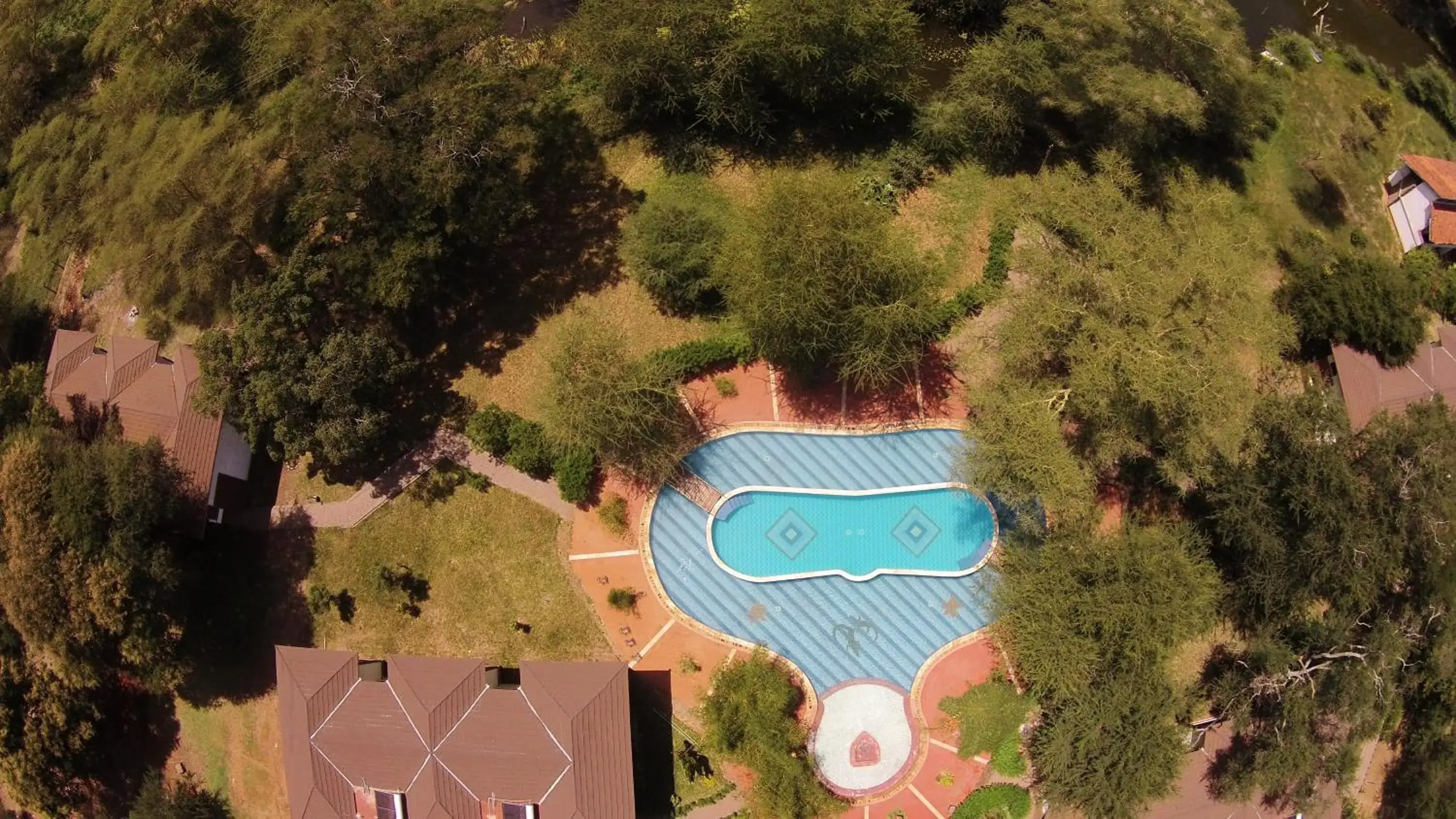 Pool view in Hunters Lodge Pool view in Hunters Lodge
