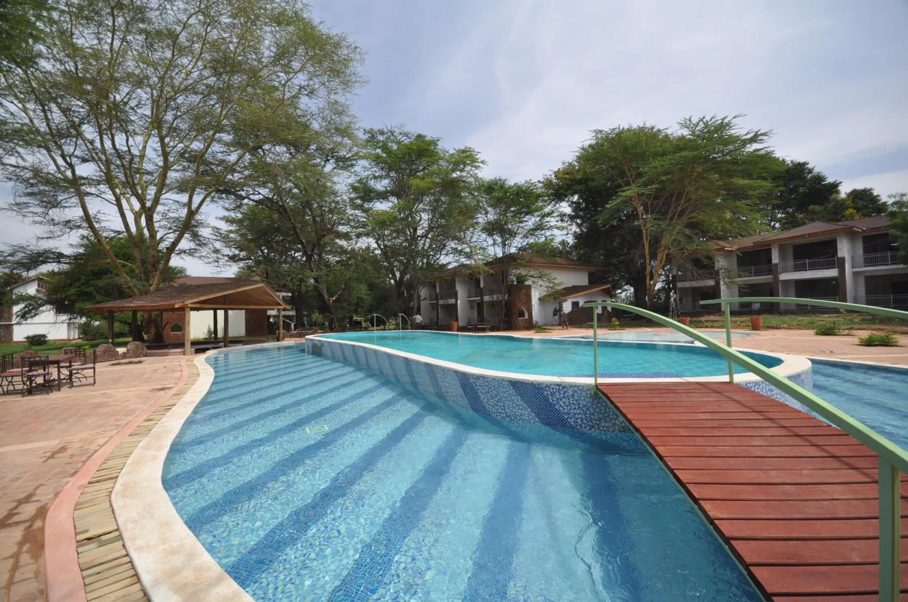 Pool view in Hunters Lodge