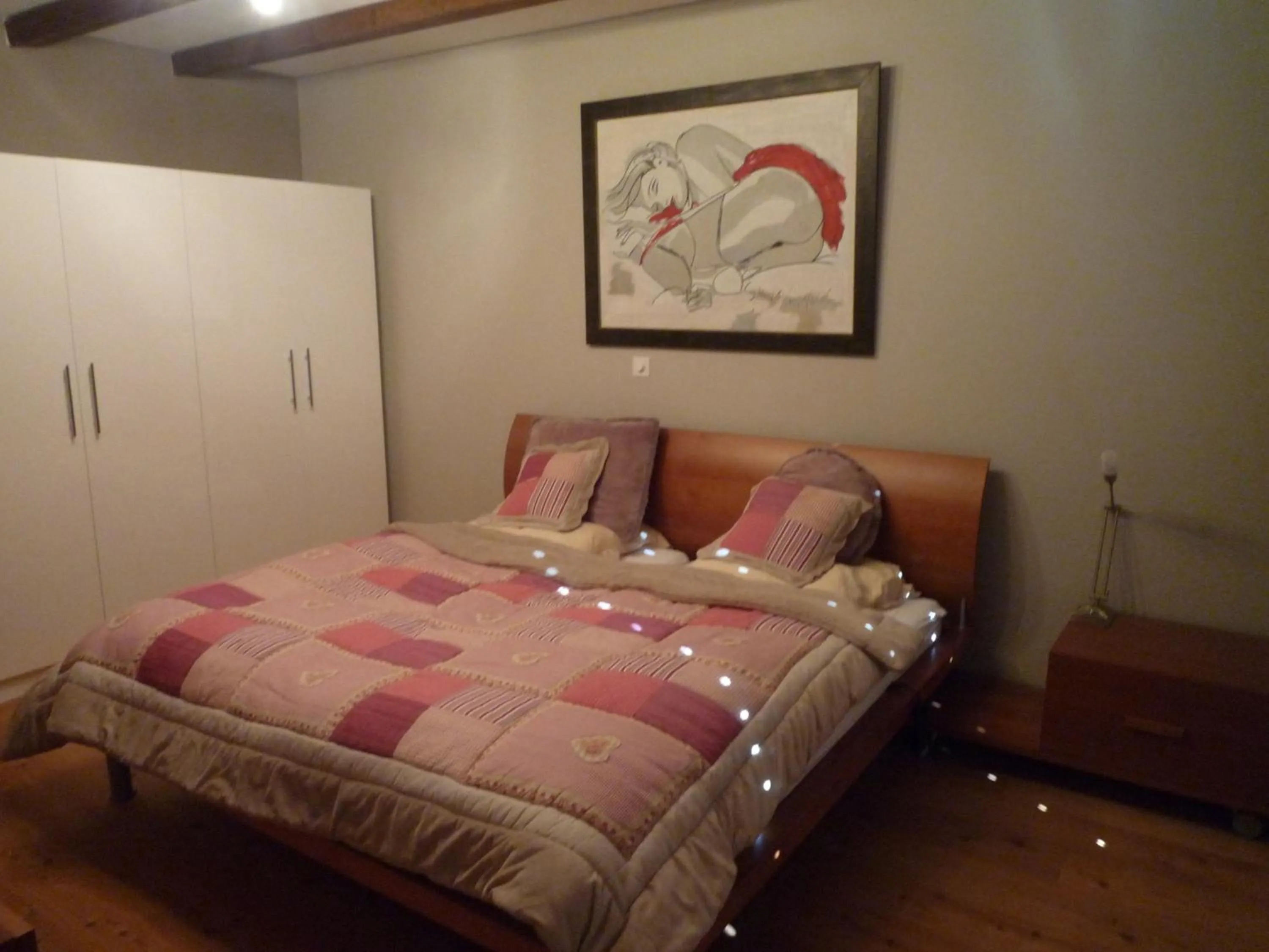 Bedroom, Bed in Chalet Mund