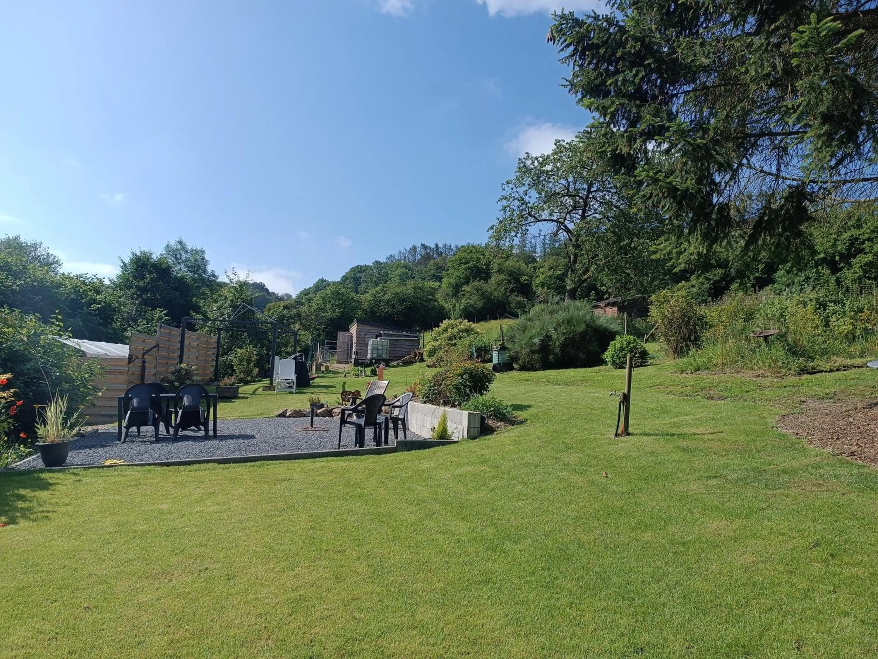 Garden in B&B Ferme du Petit Breuil