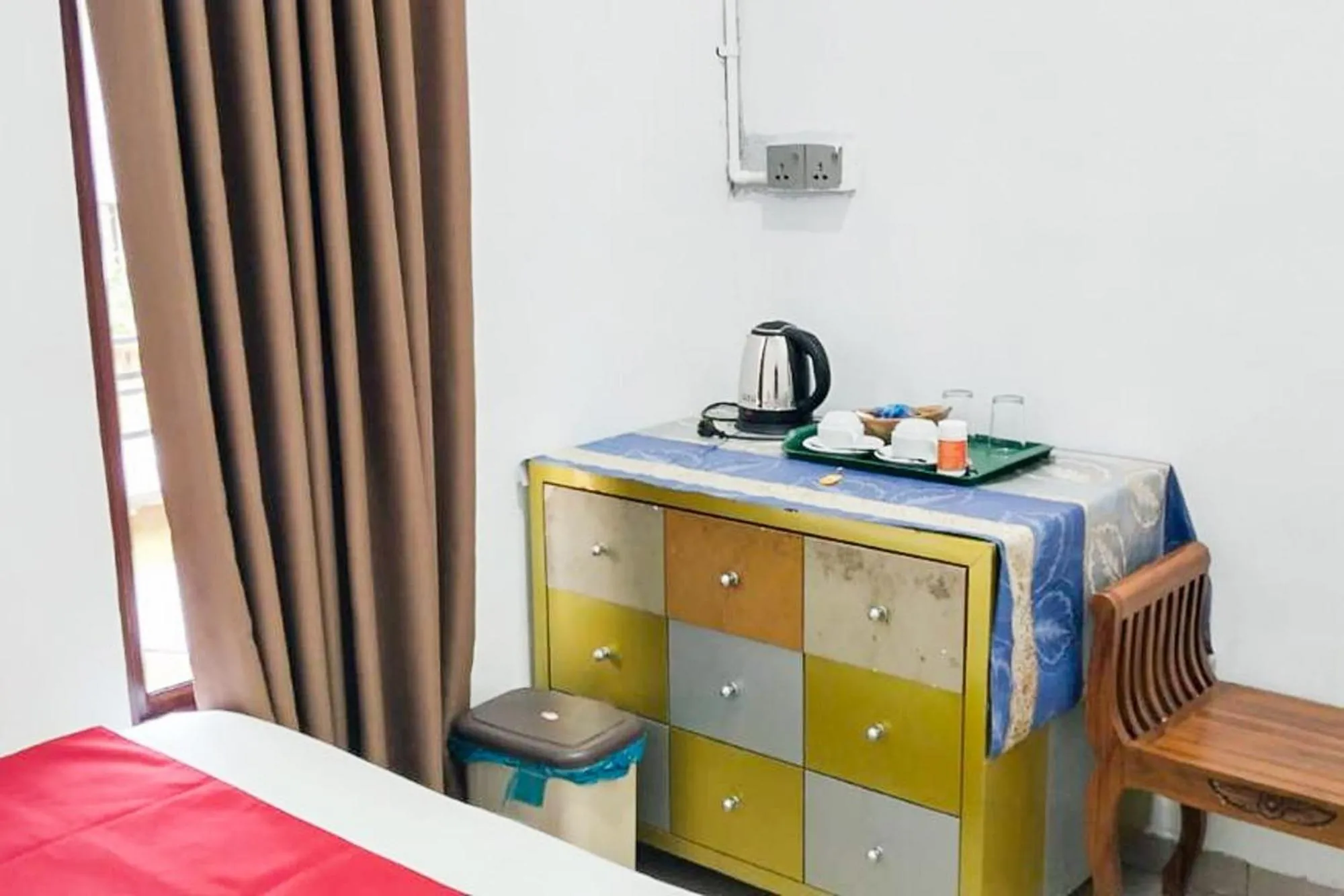 Bedroom, Bed in RedDoorz Syariah at Sayang Ibu Village Nongsa Batam