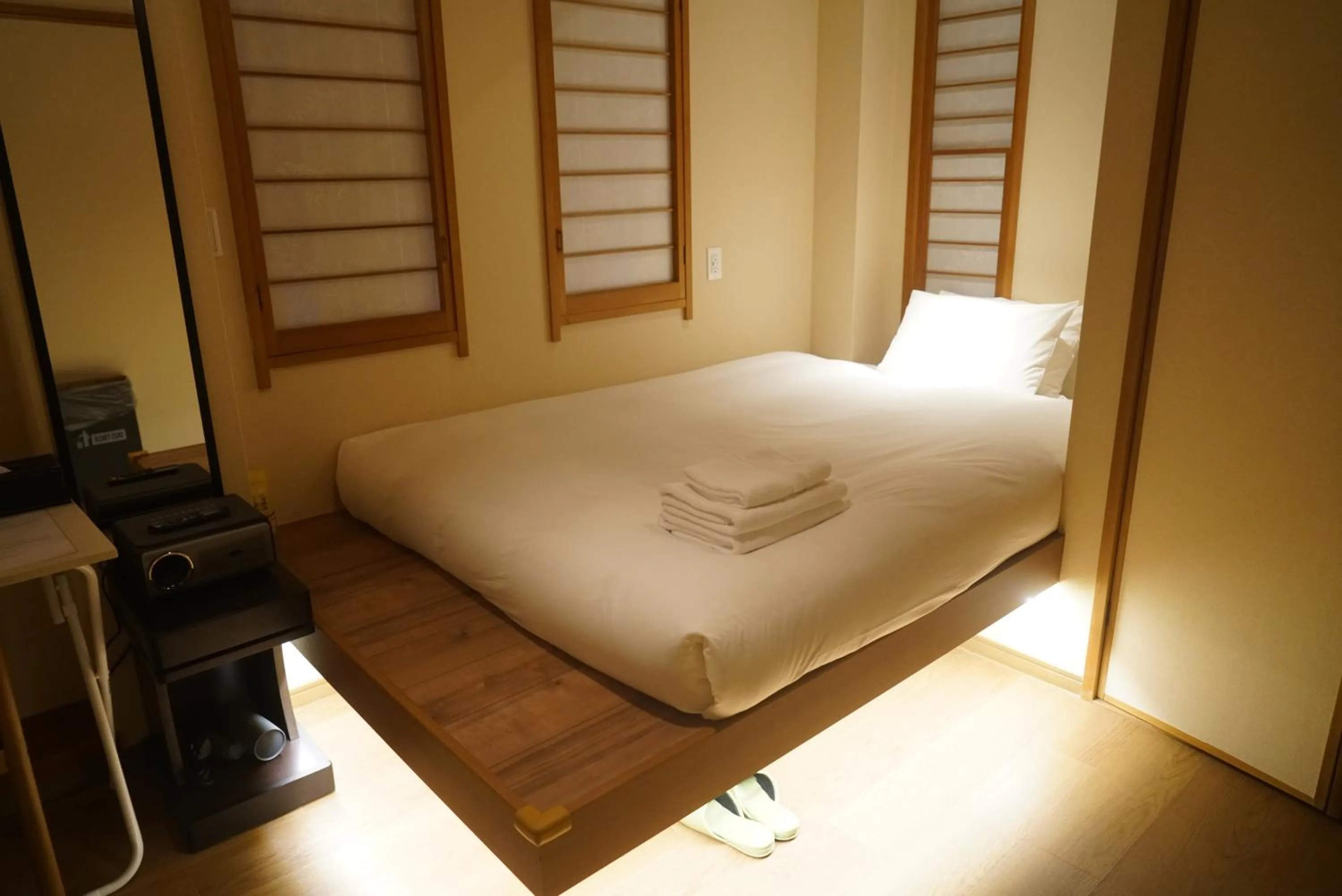 Bed in Softlight Inn Asakusa Tokyo