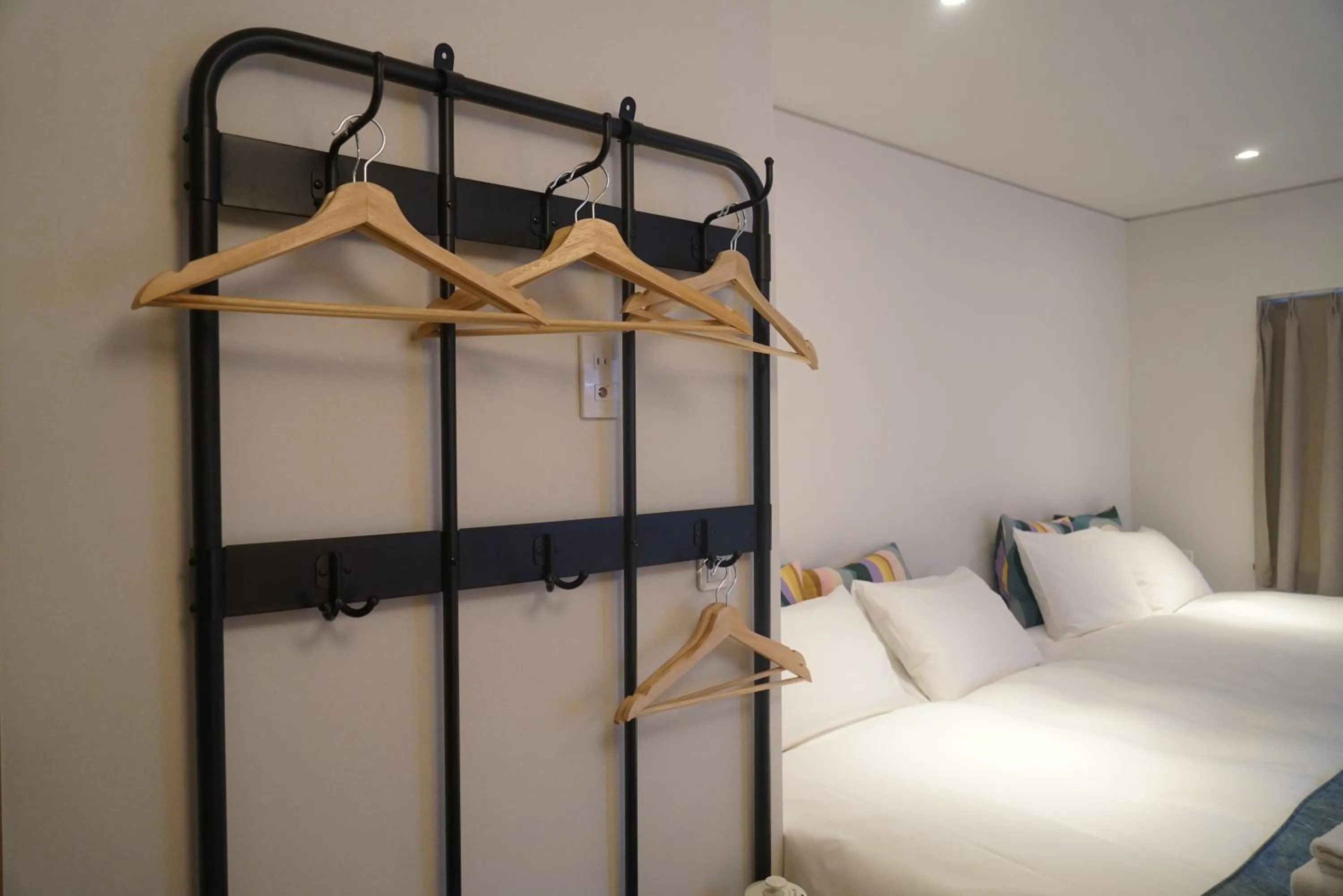 wardrobe, Bed in Softlight Inn Asakusa Tokyo