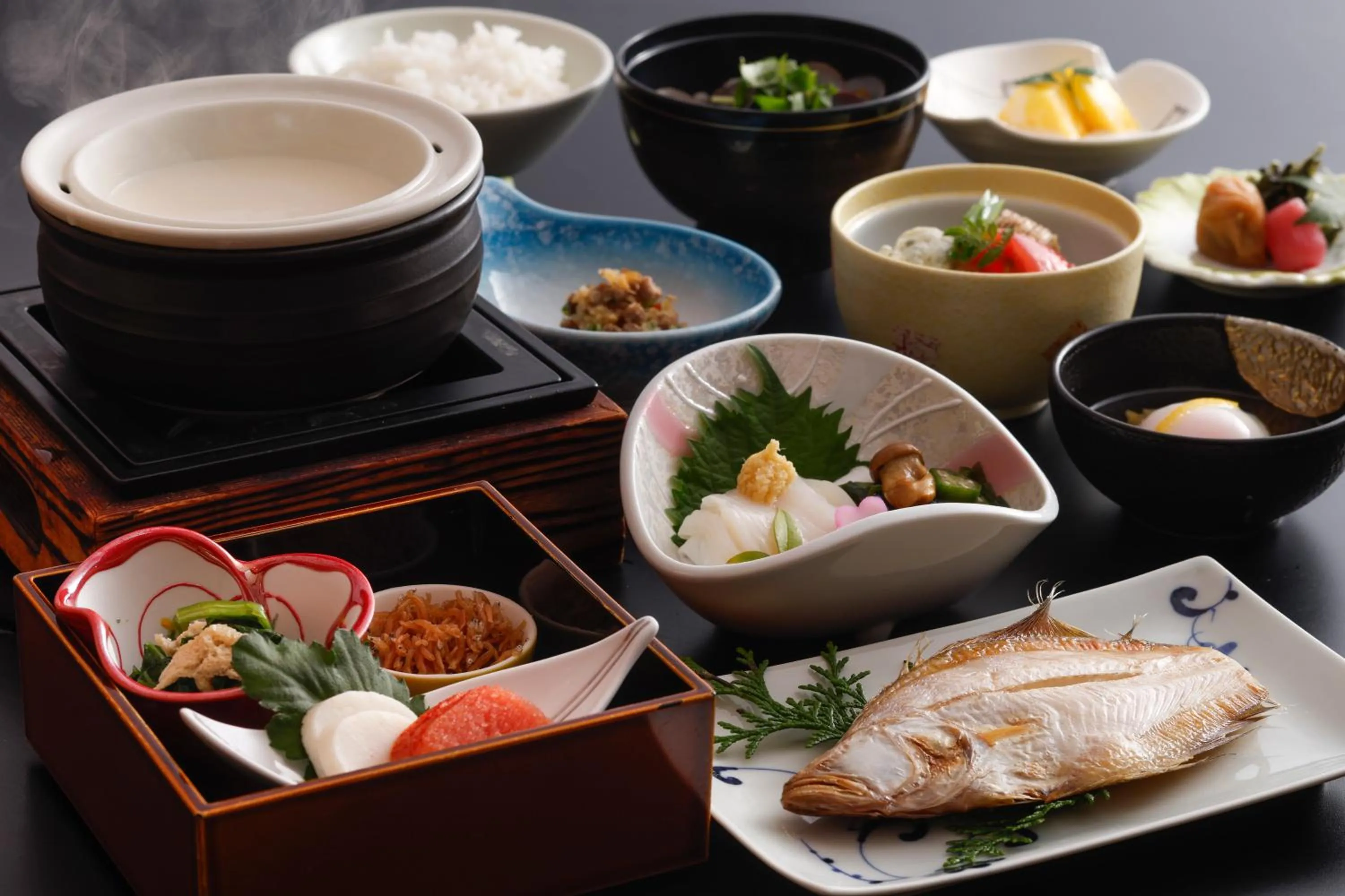 Breakfast in Kinosakinoyado Ryokufukaku