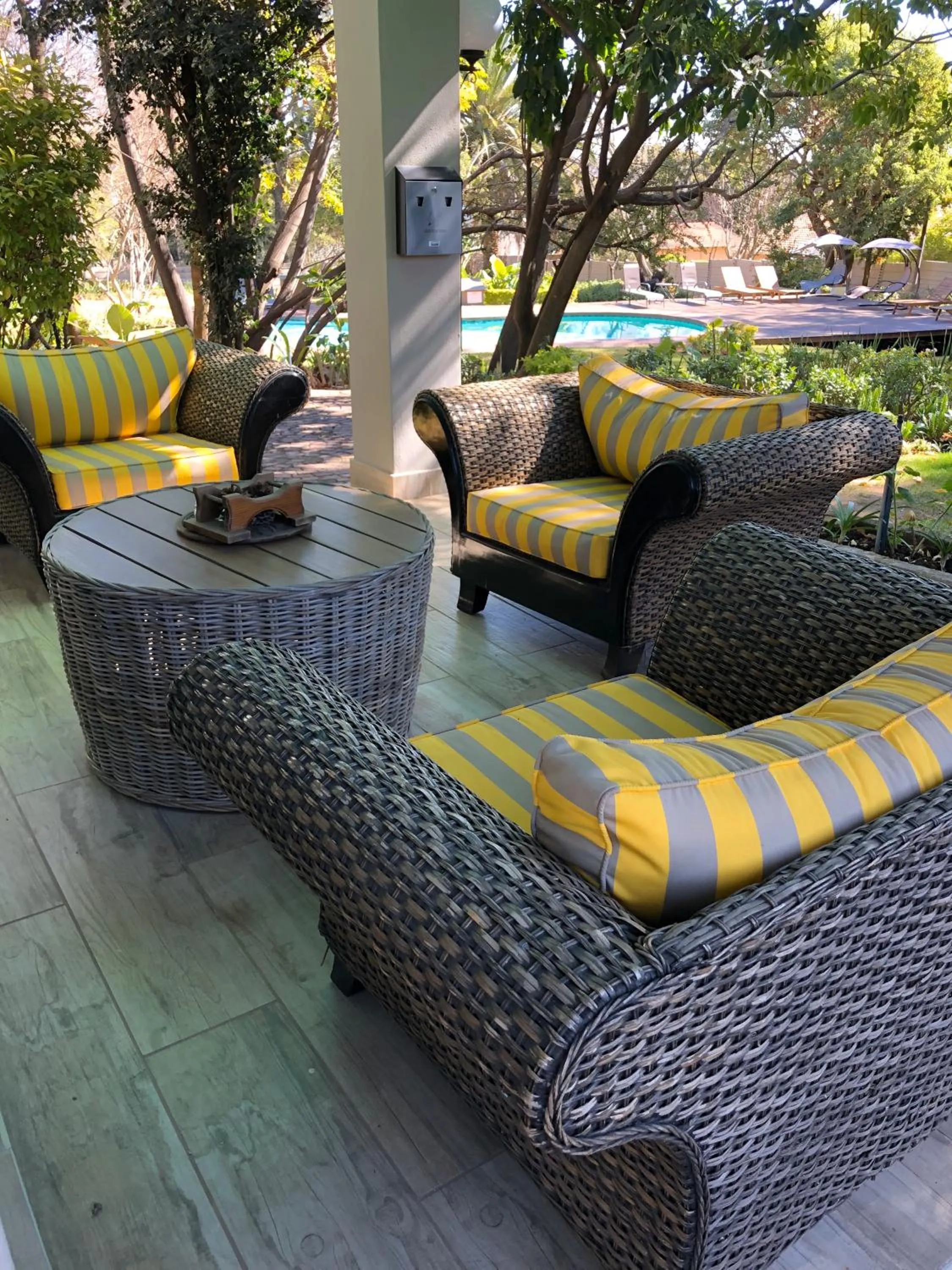 Patio in The Haystack On Homestead