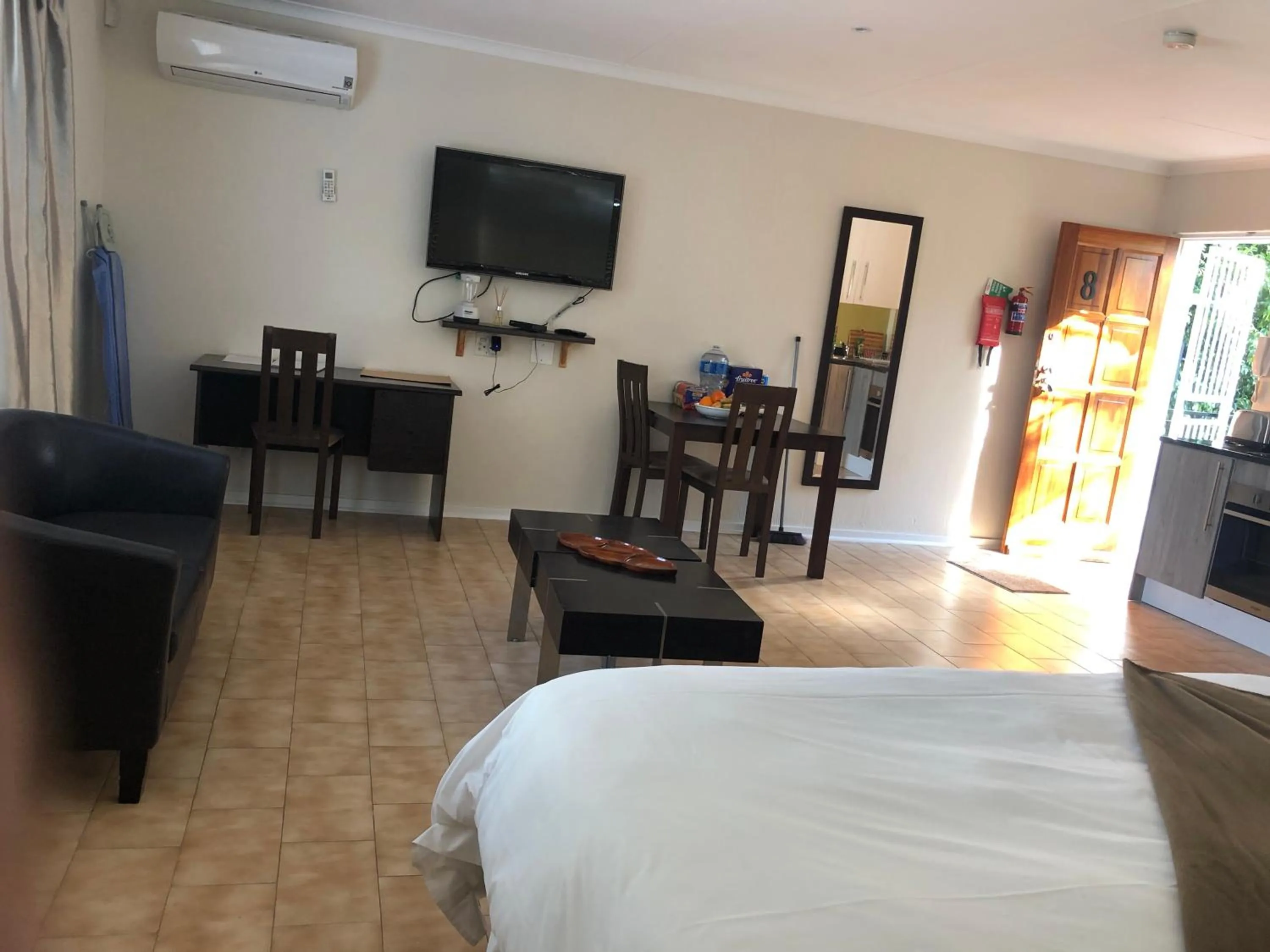 Photo of the whole room, Bed in The Haystack On Homestead