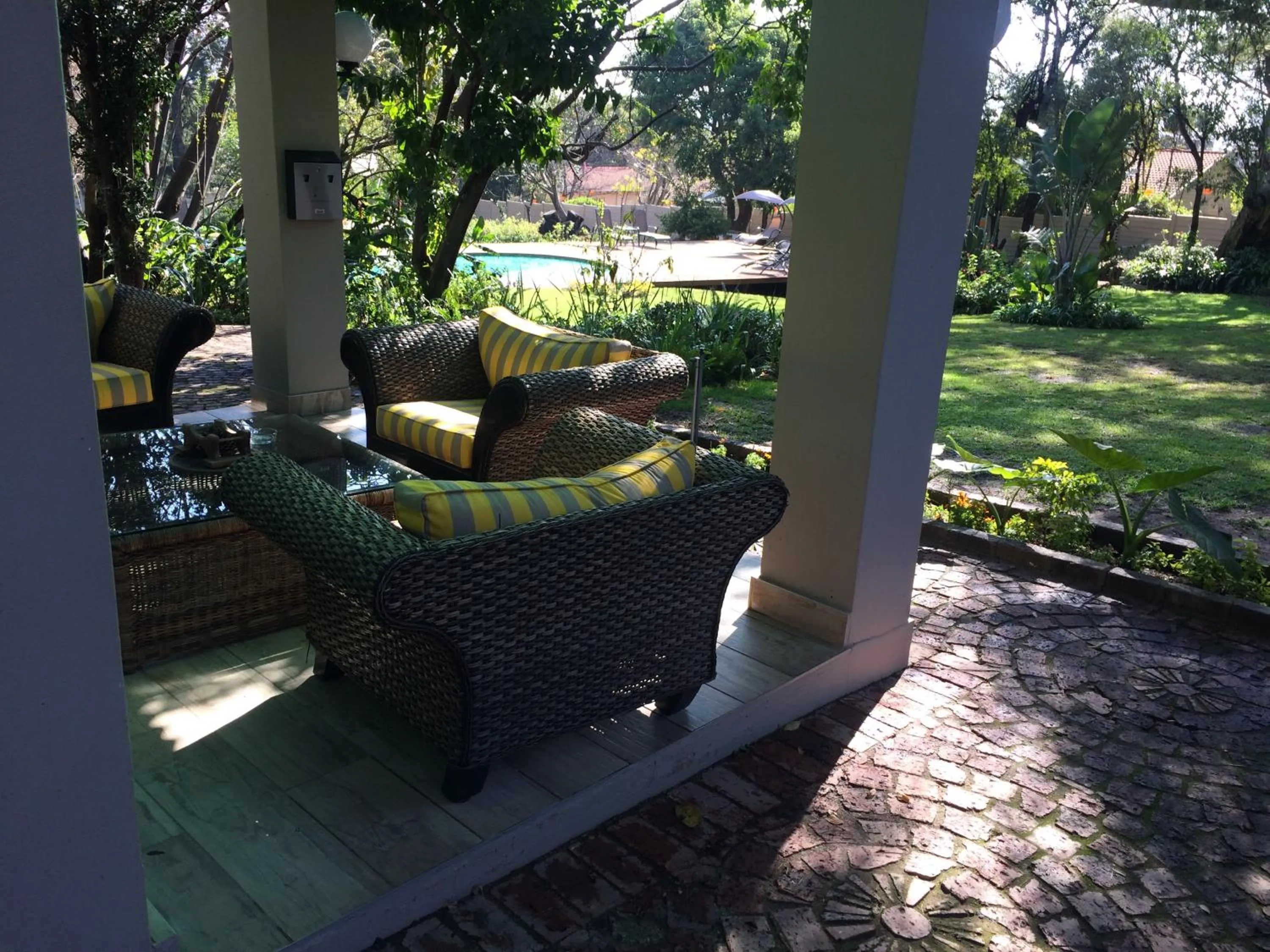 Patio in The Haystack On Homestead