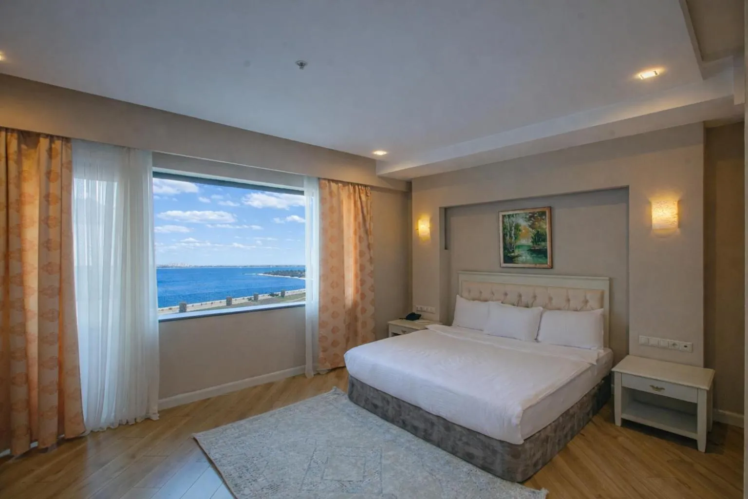 View (from property/room), Bed in Park Dedeman Baku