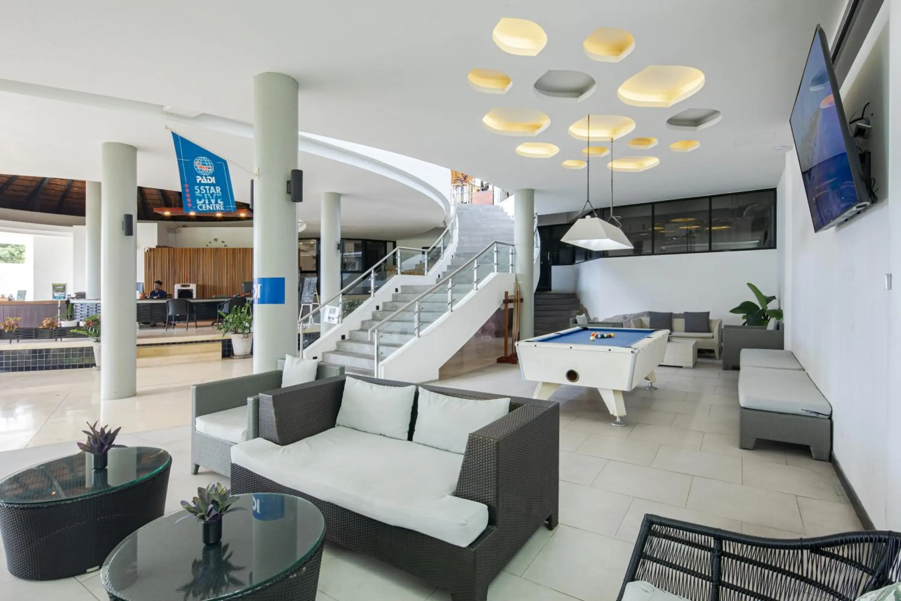 Lobby or reception in The Tarna Resort, Koh Tao Lobby or reception in The Tarna Resort, Koh Tao