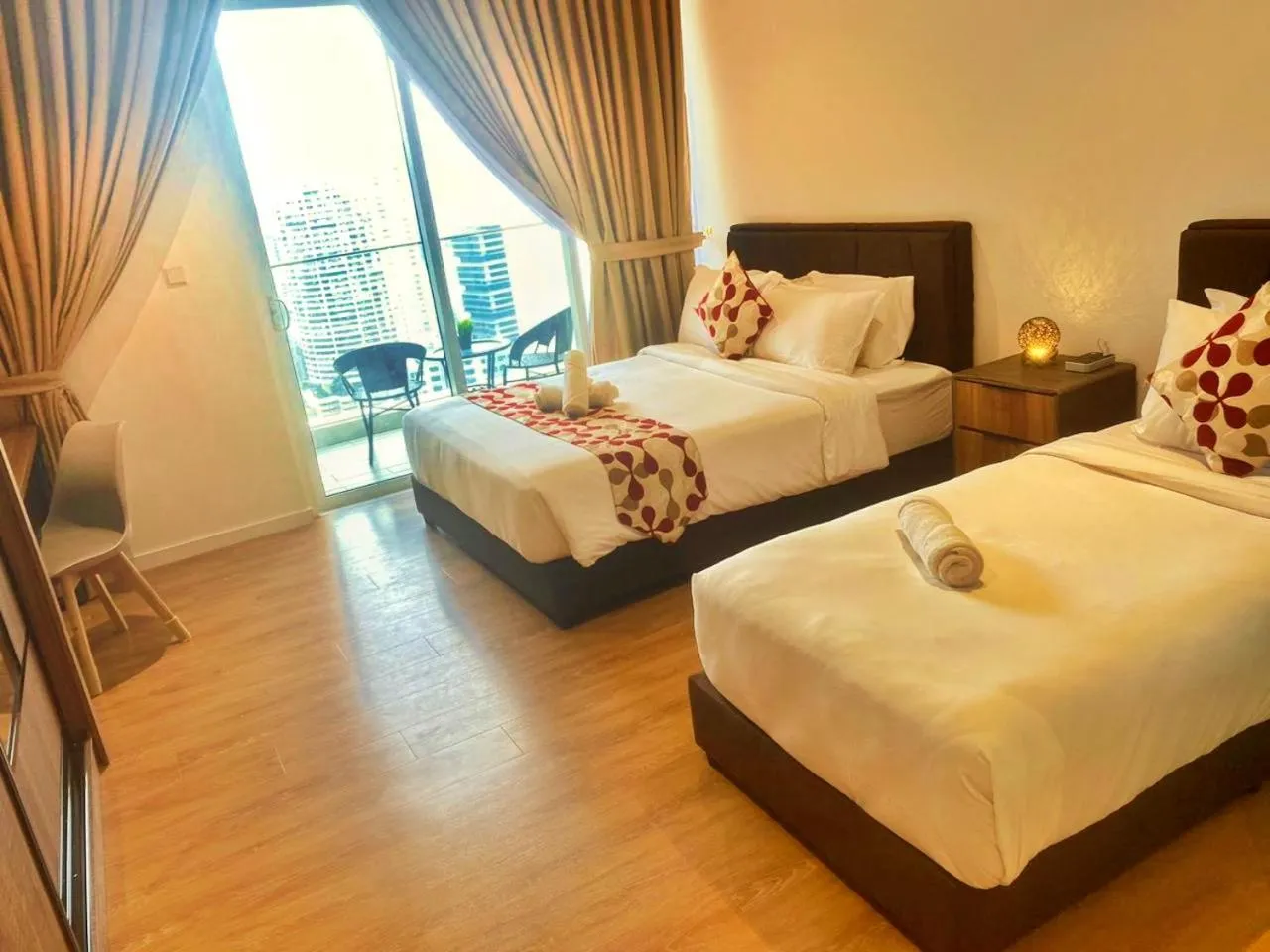 Bed in Lila Suites Quill Residence KLCC