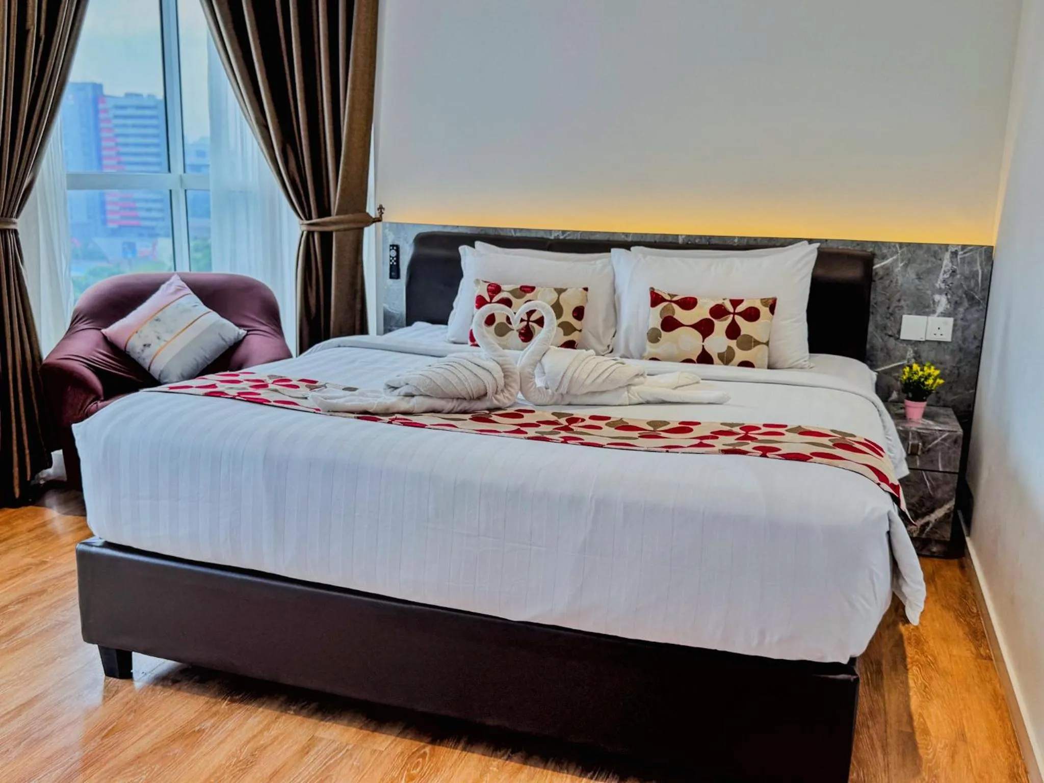 Bed in Lila Suites Quill Residence KLCC