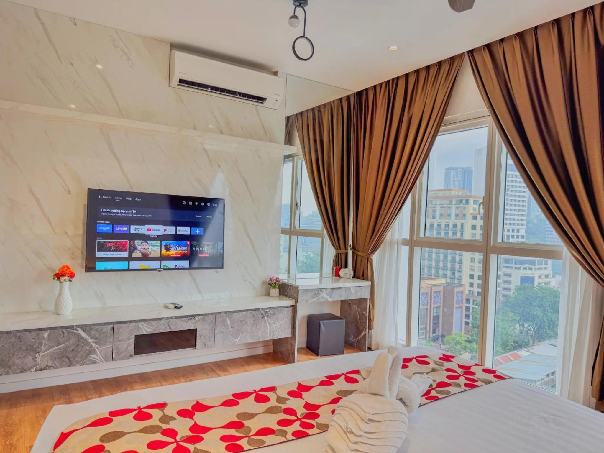 Bed in Lila Suites Quill Residence KLCC