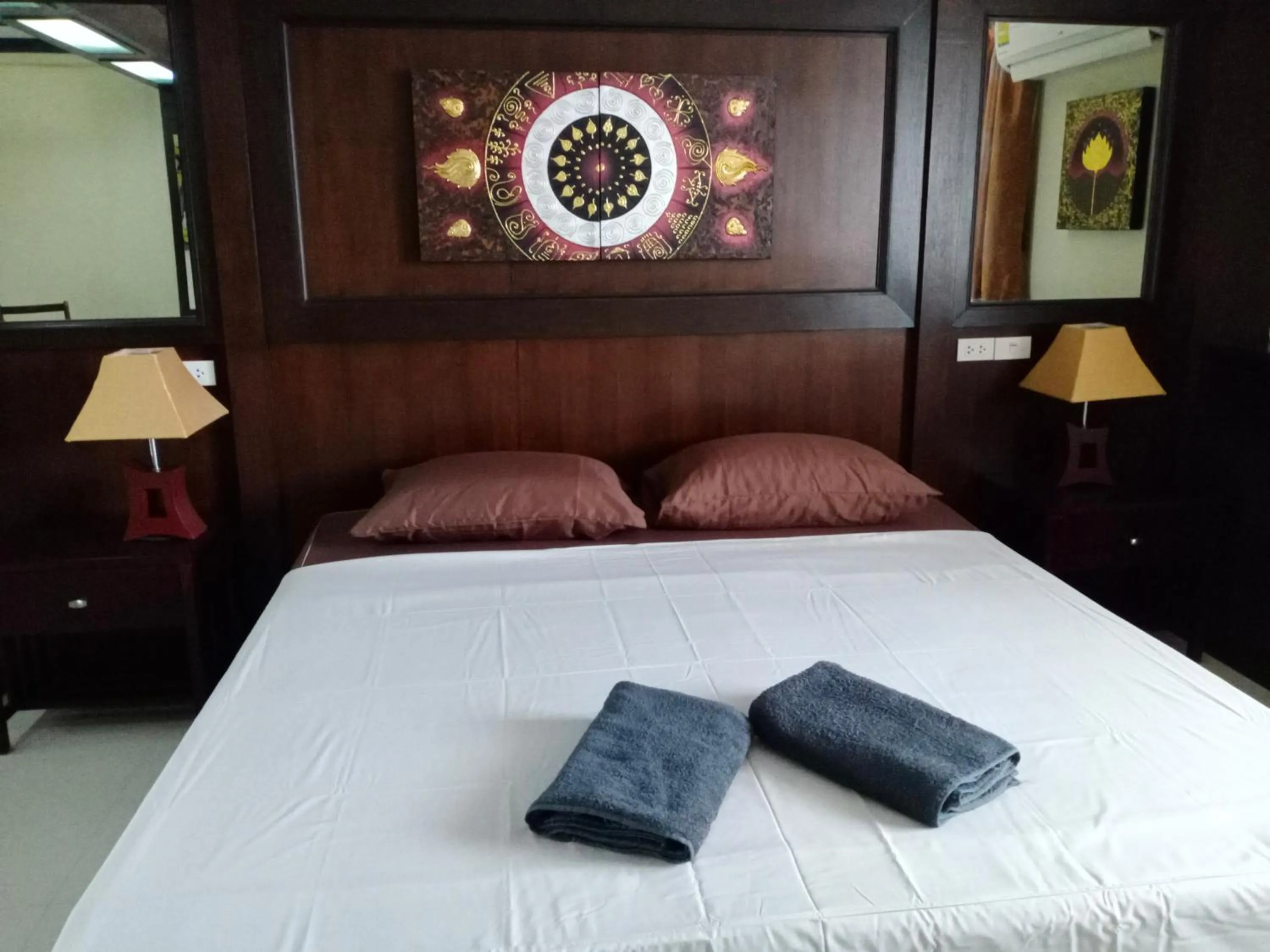 Bed in Swiss Style Guesthouse