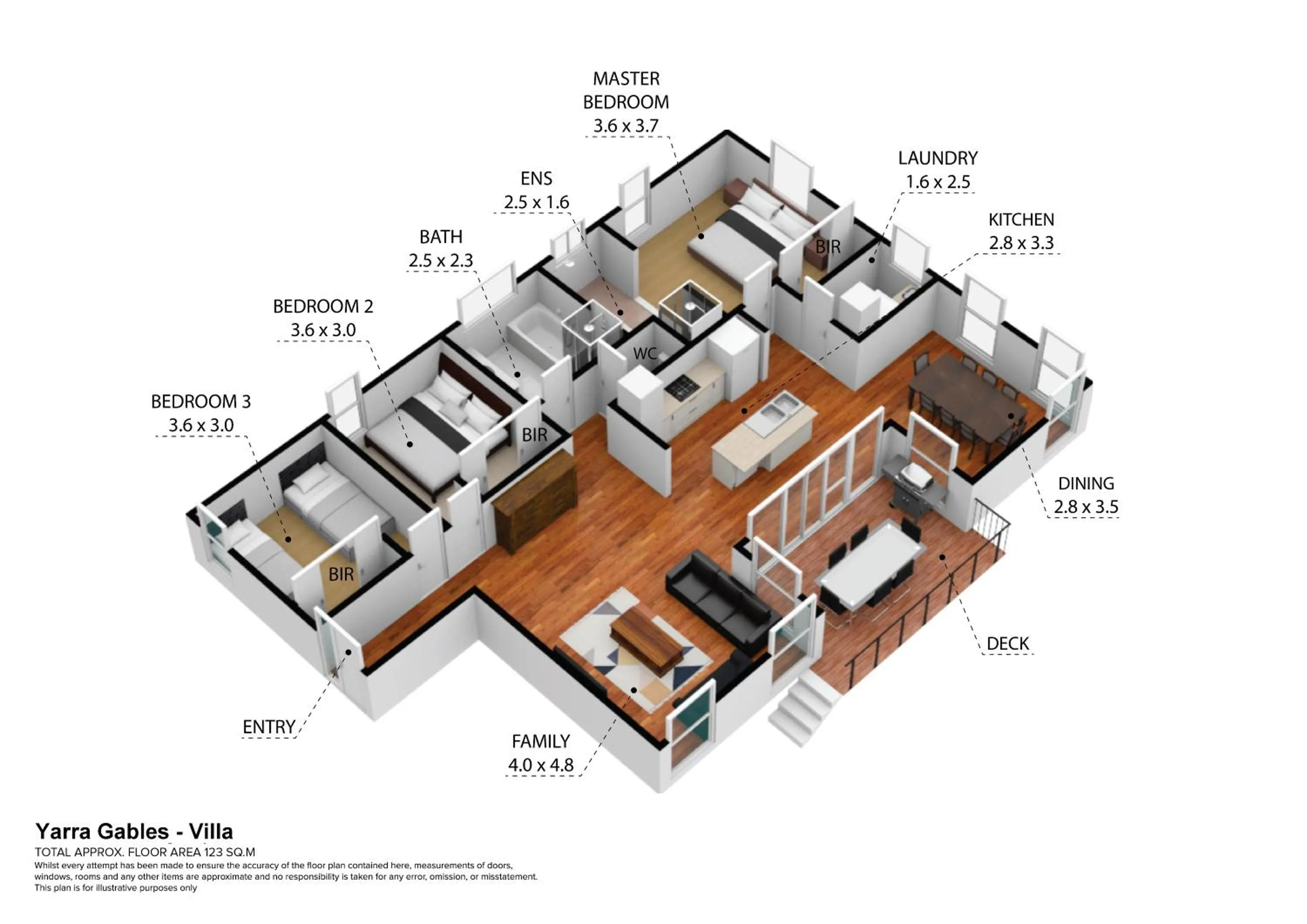 Floor plan in Yarra Gables
