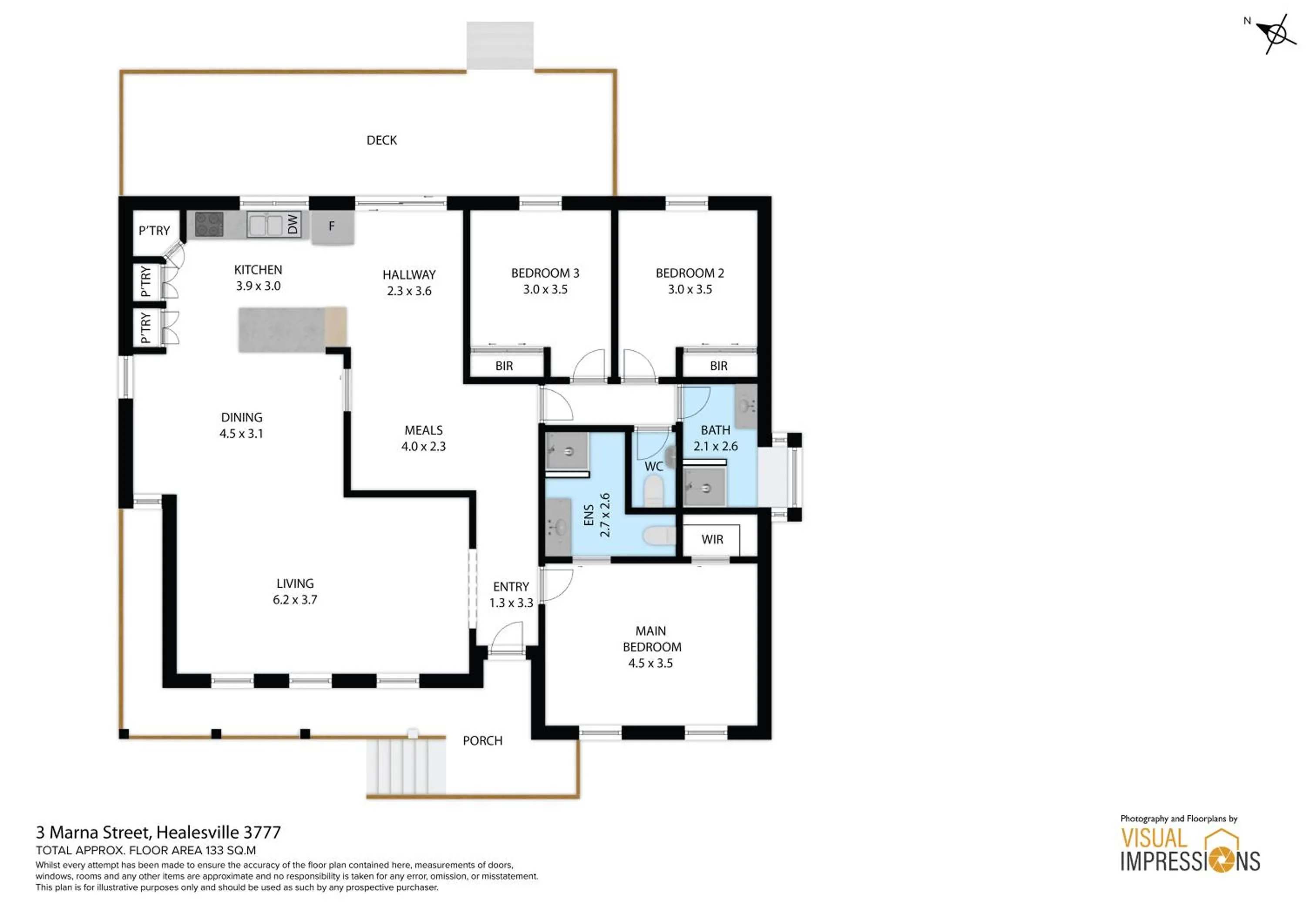 Floor plan in Yarra Gables