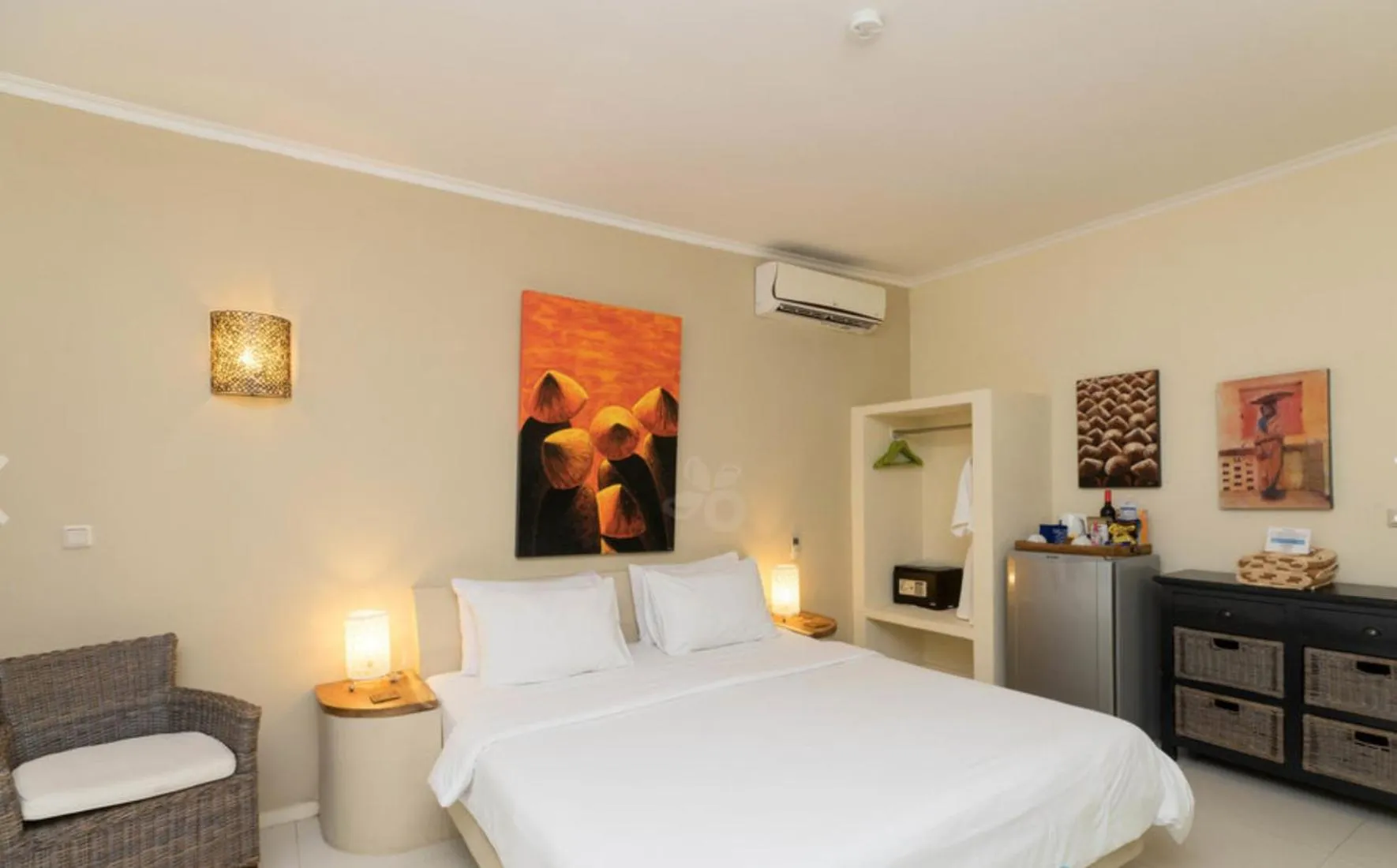 Bed in Scallywags Mango Retreat