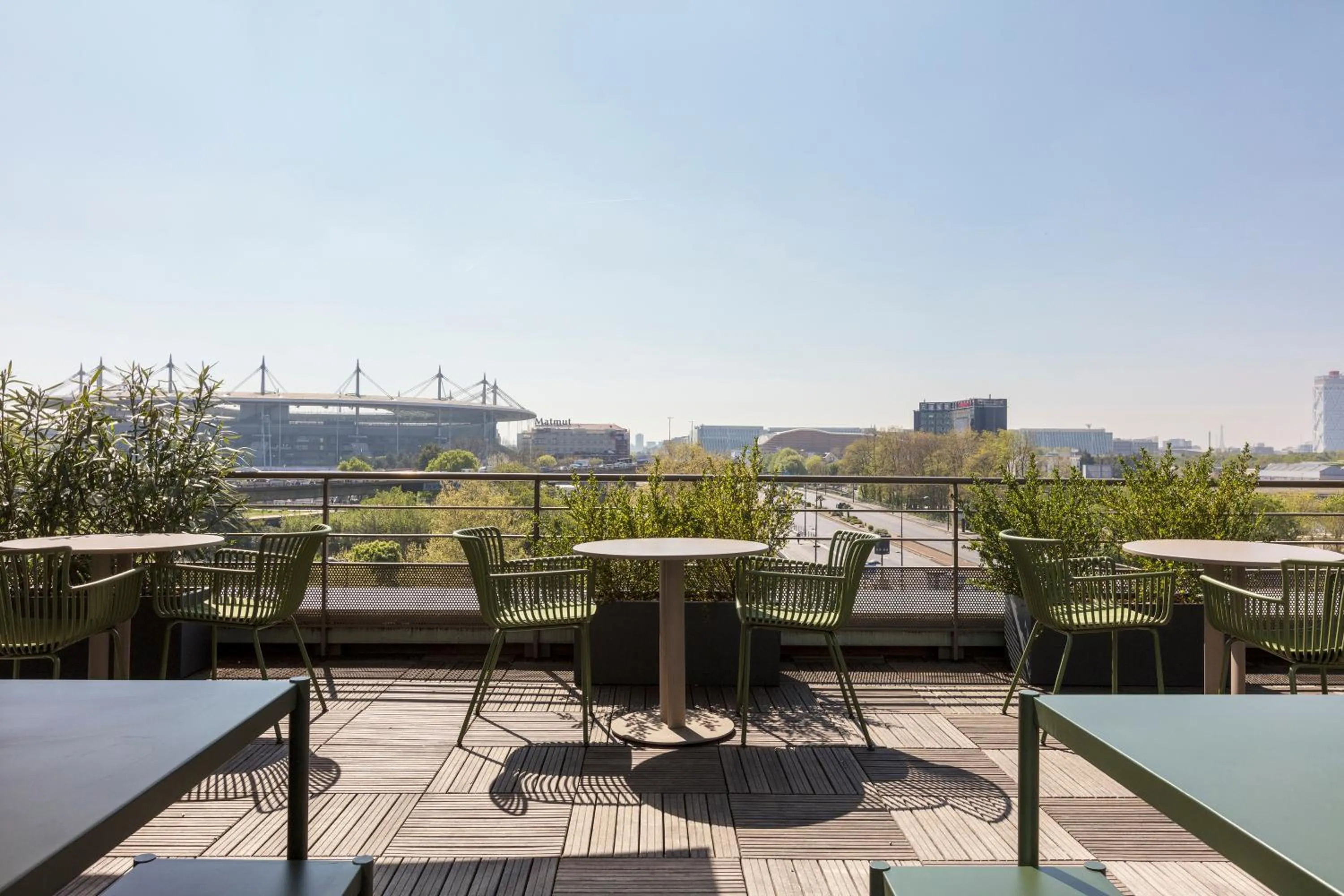 Patio in Novotel Paris Saint Denis Stade Basilique