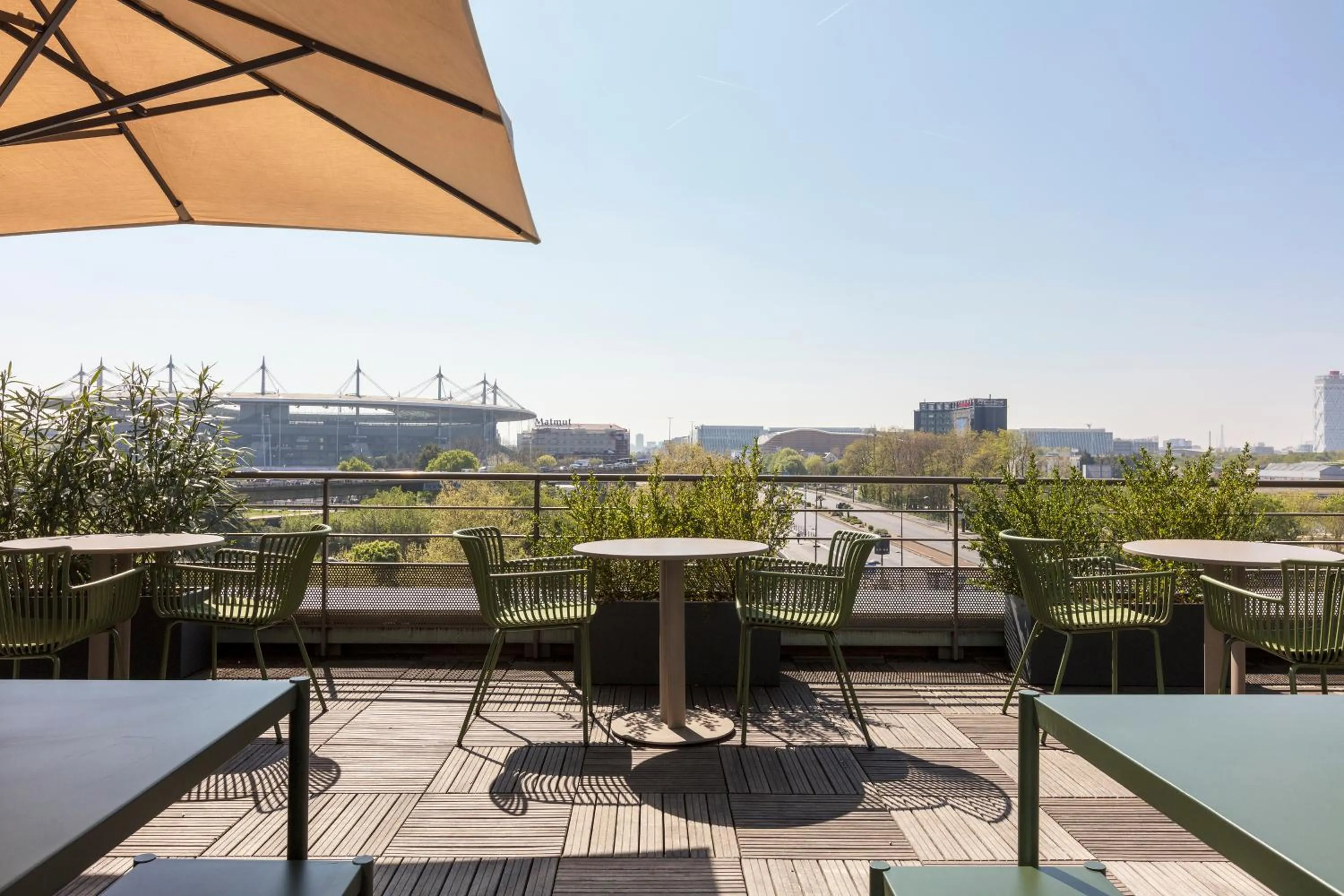 Patio in Novotel Paris Saint Denis Stade Basilique