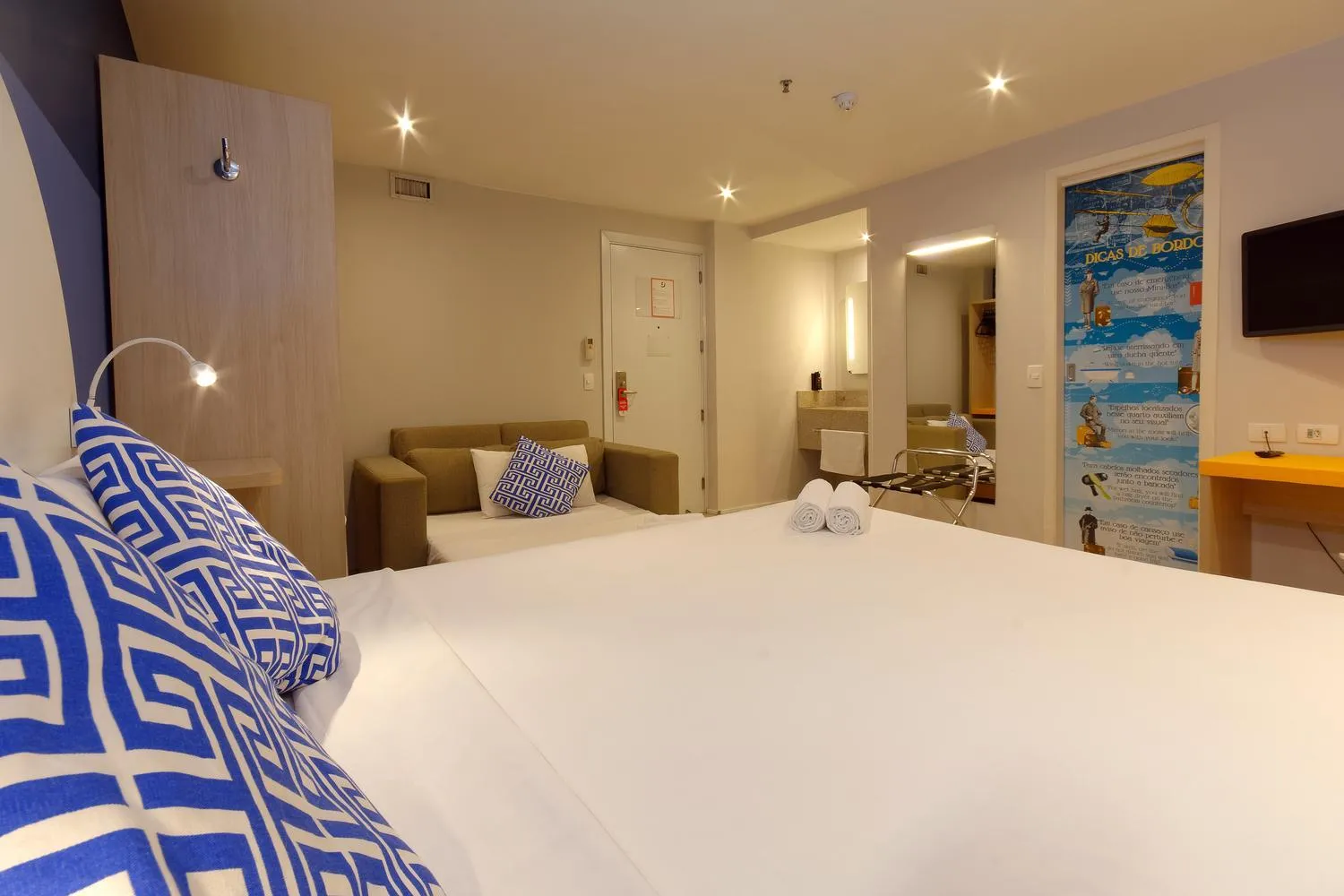 Bedroom, Bed in Golden Tower Express Anhembi by Fênix Hotéis