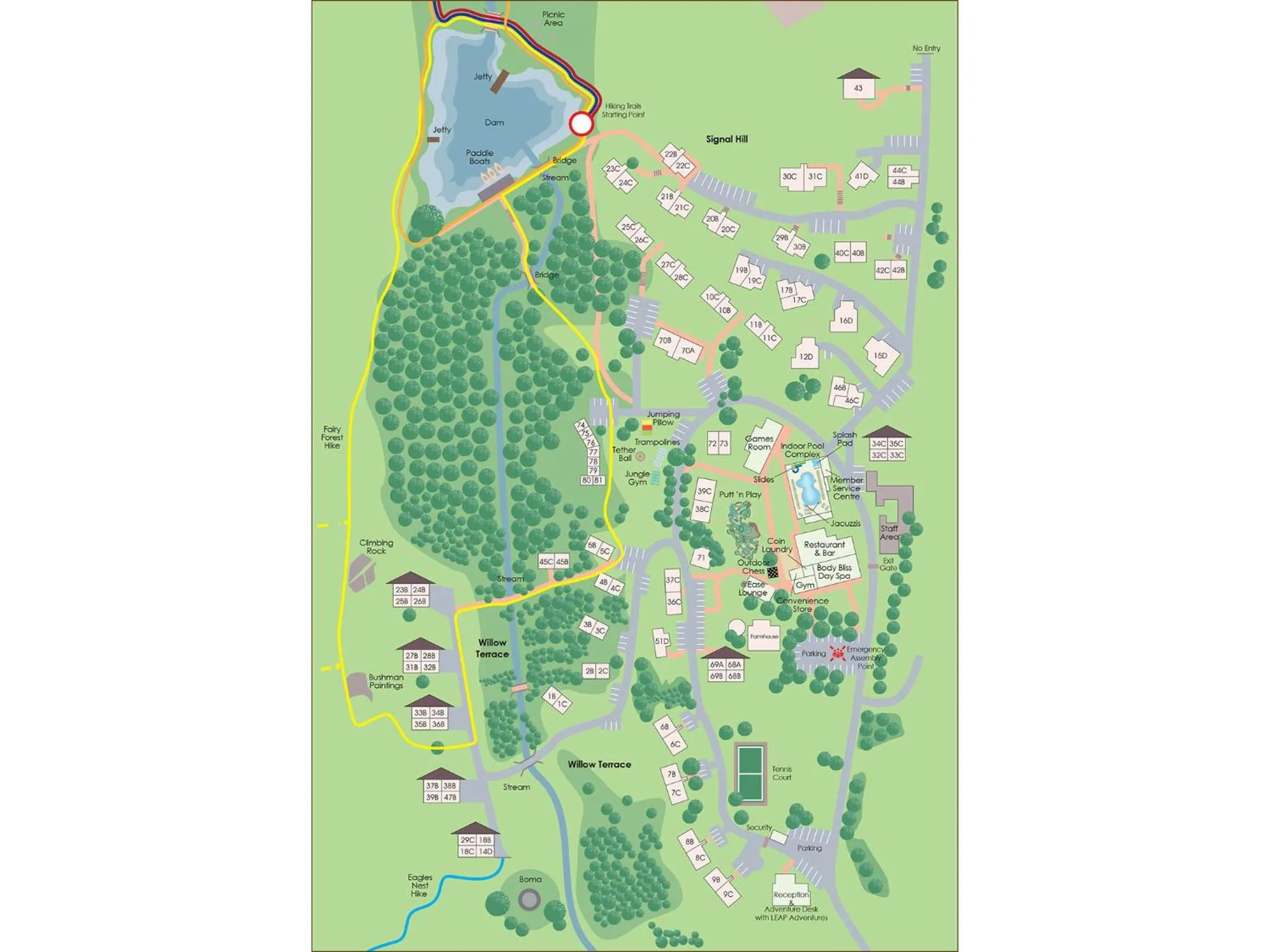 Floor plan in Kiara Lodge