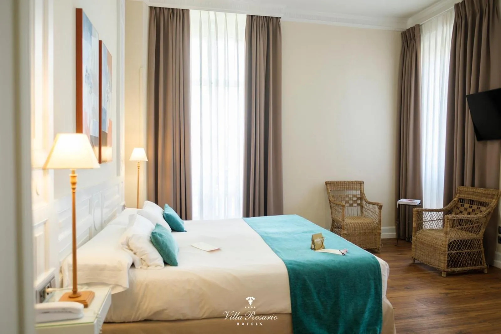 Bed in Hotel Villa Rosario, Palacete