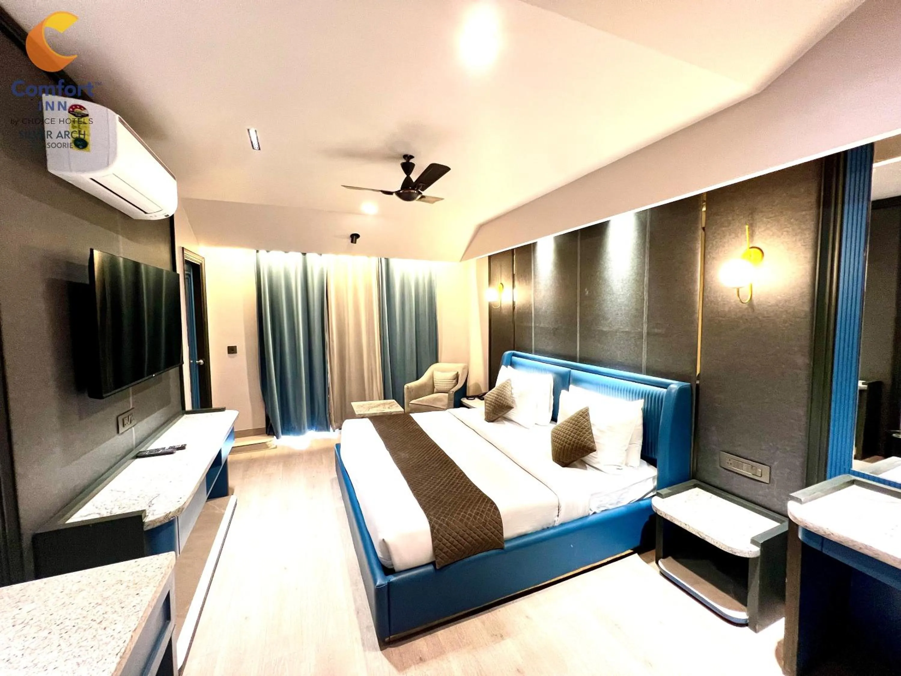 Bed in Comfort Inn Silver Arch Hotel, Mussoorie