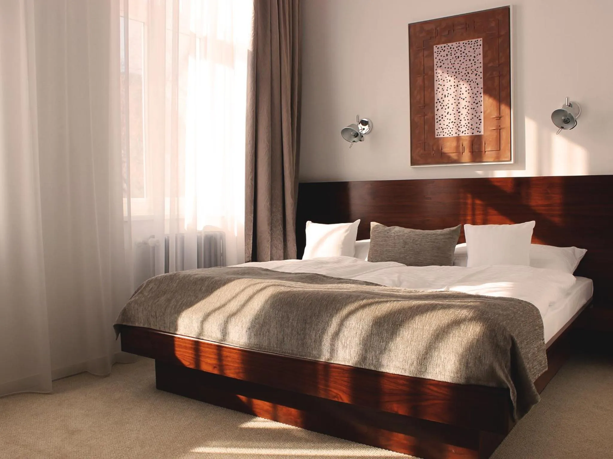 Bedroom, Bed in Hotel Lev