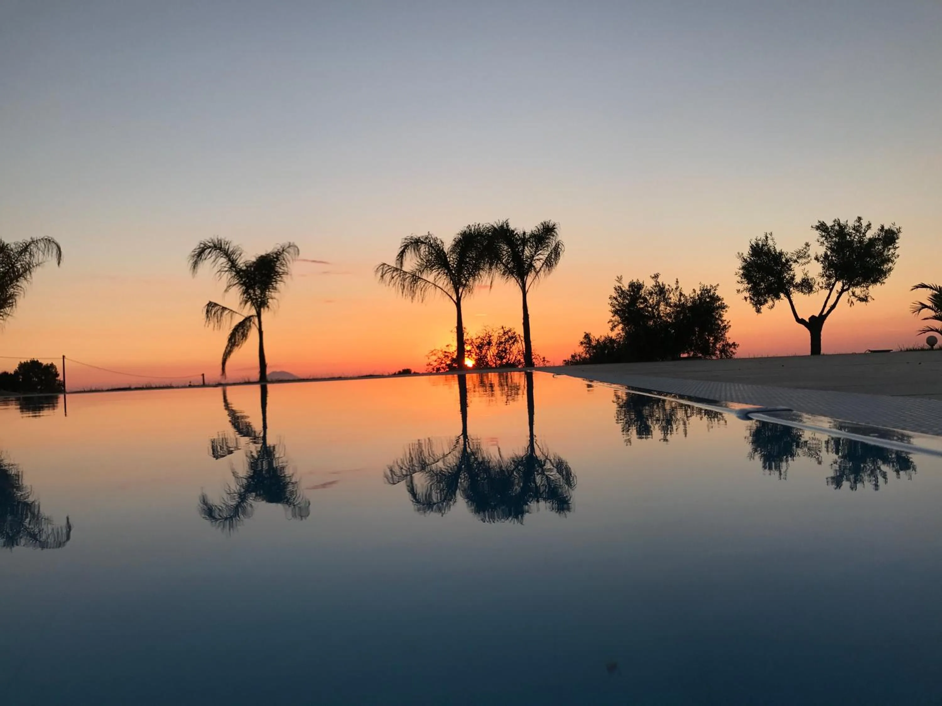 Pool view in Borgo San Cosmo Tropea