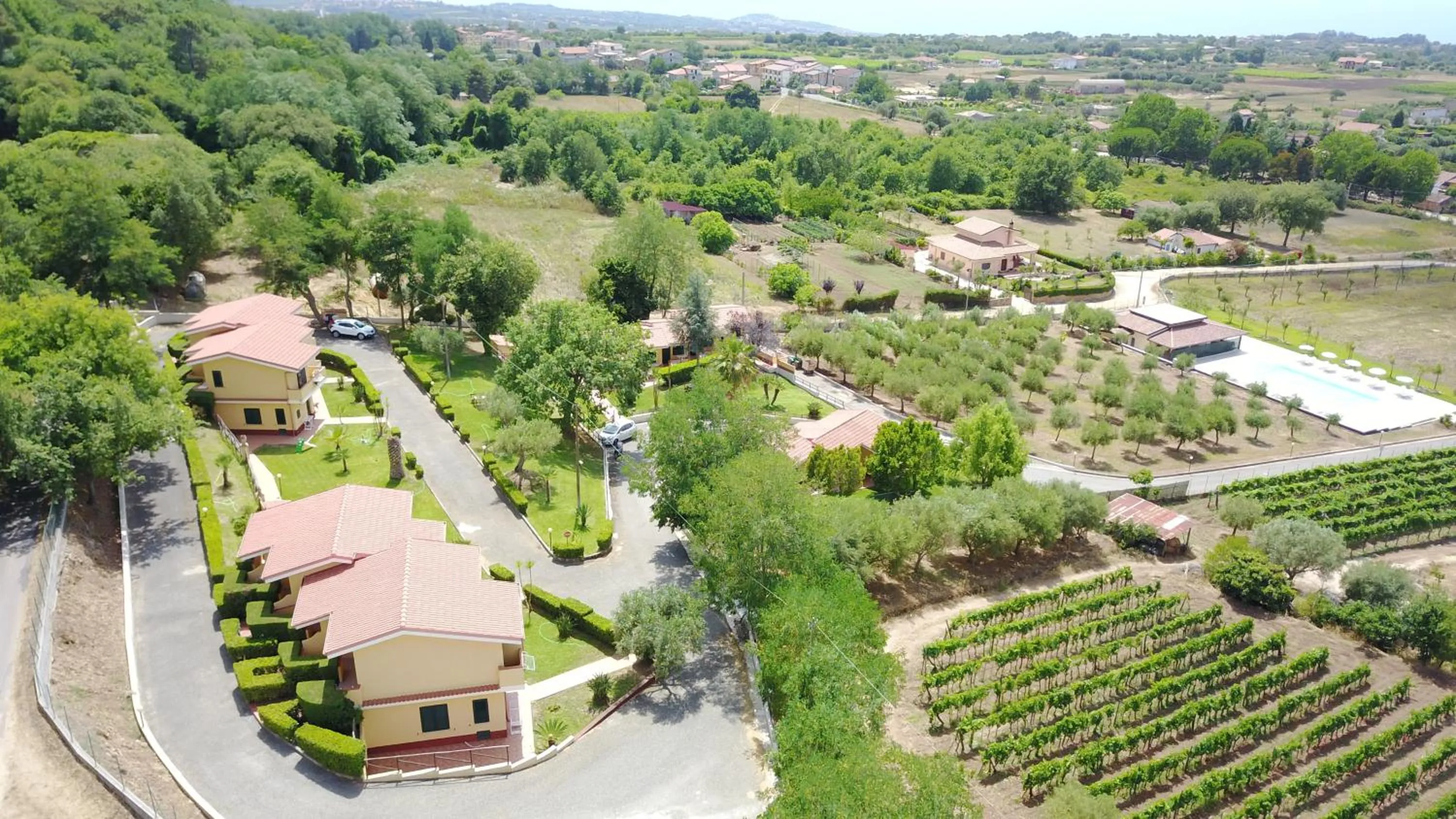 Bird's eye view in Borgo San Cosmo Tropea