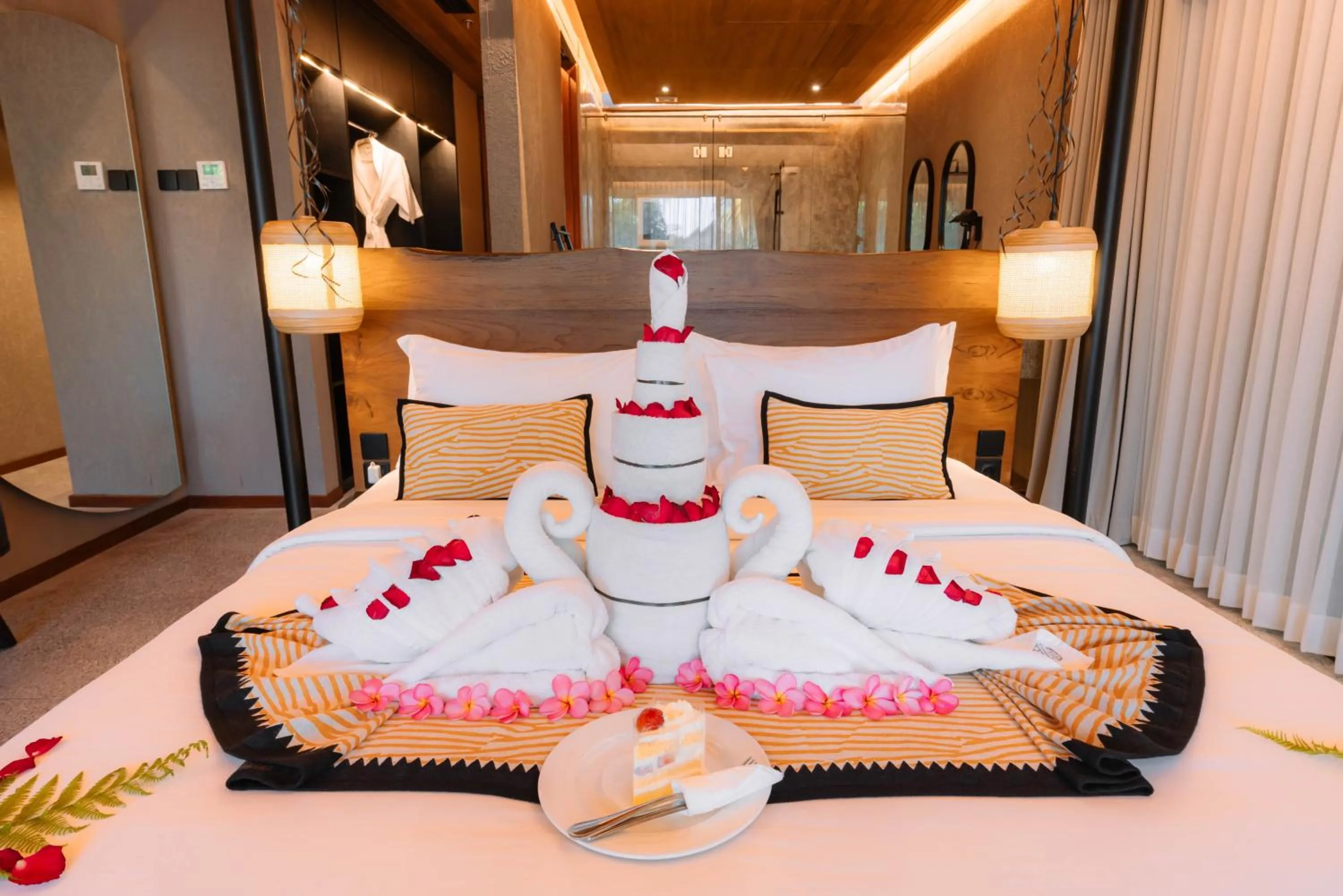 Decorative detail, Bed in The Kemilau Ubud