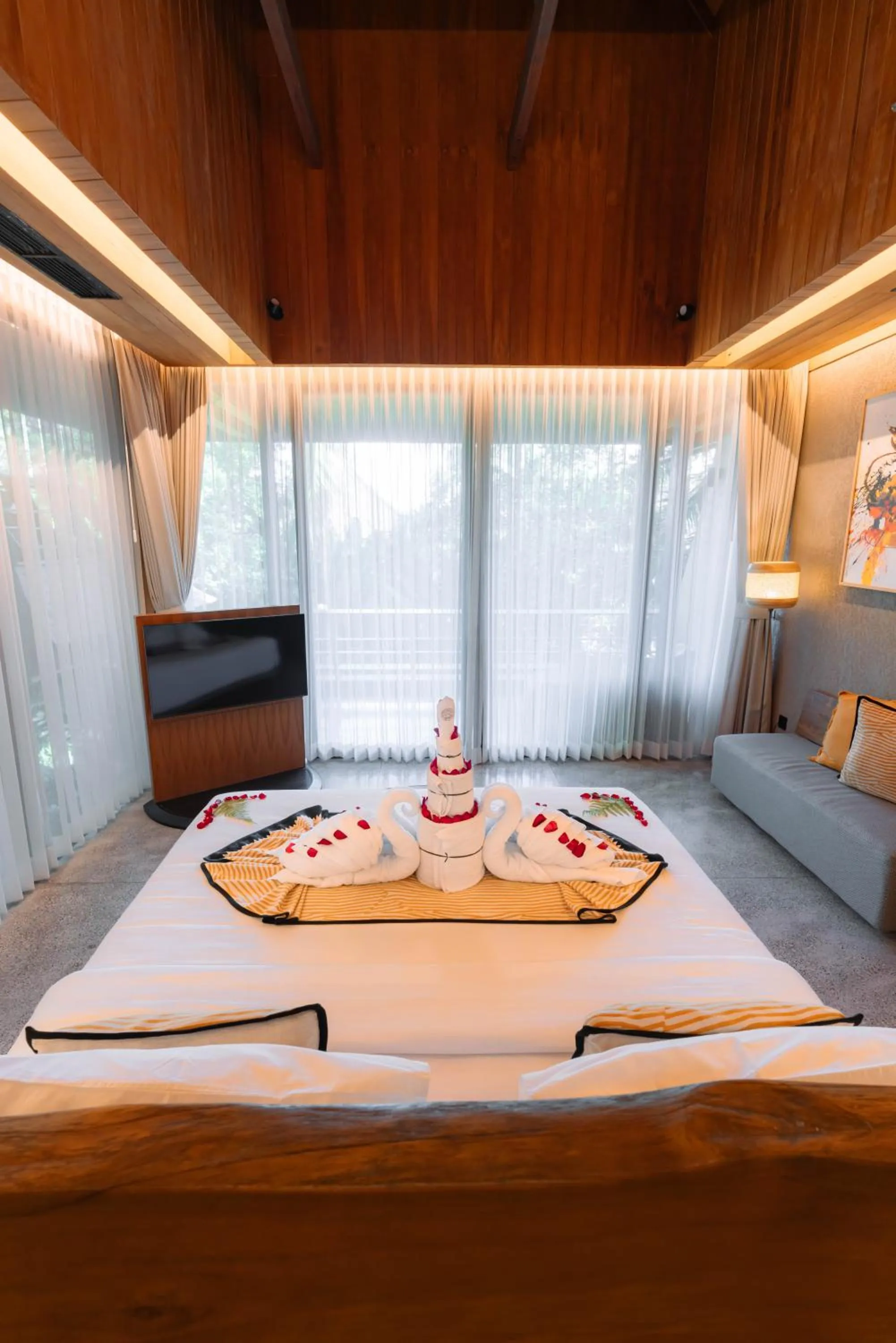 Decorative detail, Bed in The Kemilau Ubud