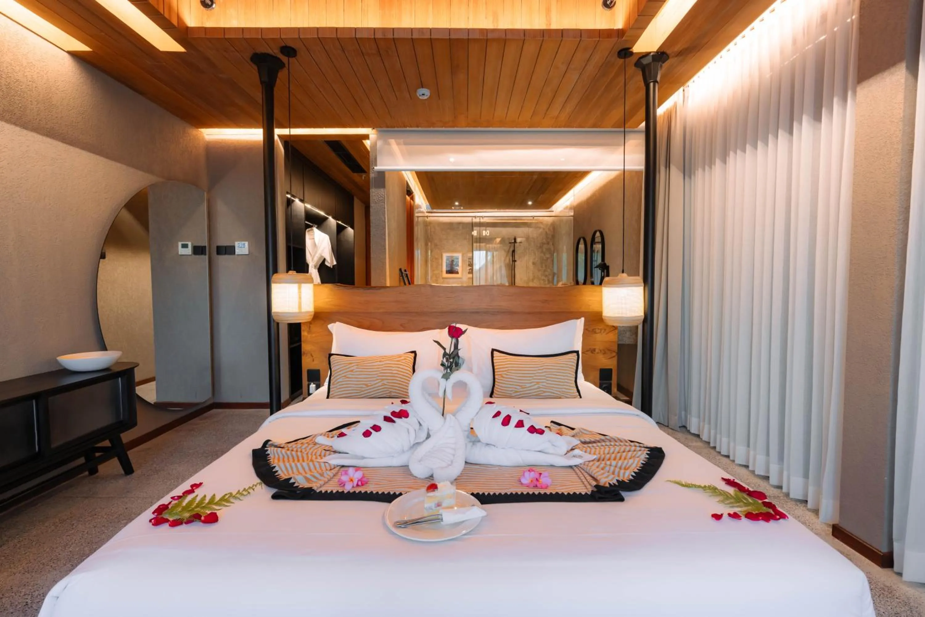 Decorative detail, Bed in The Kemilau Ubud