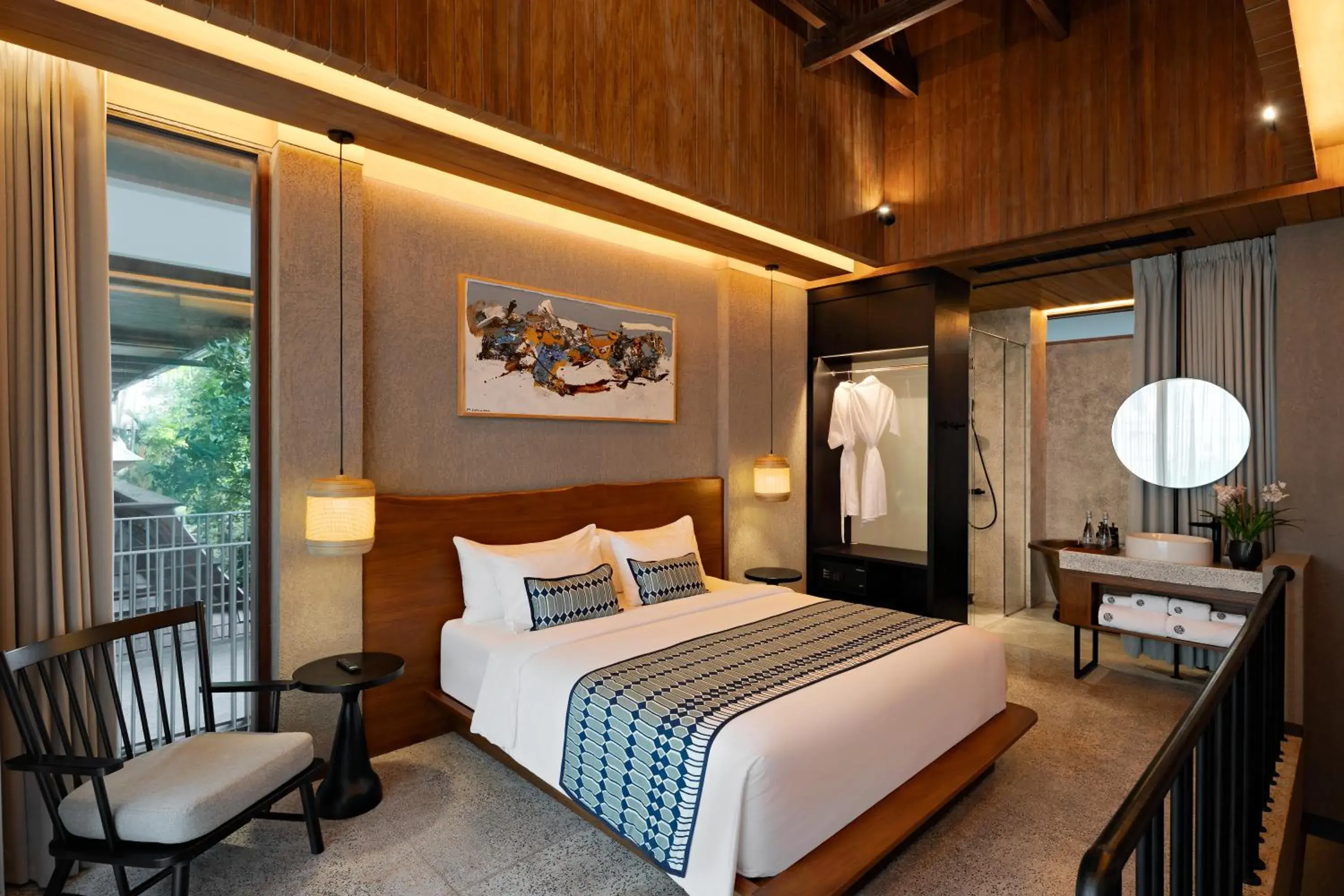 Bed in The Kemilau Ubud Bed in The Kemilau Ubud