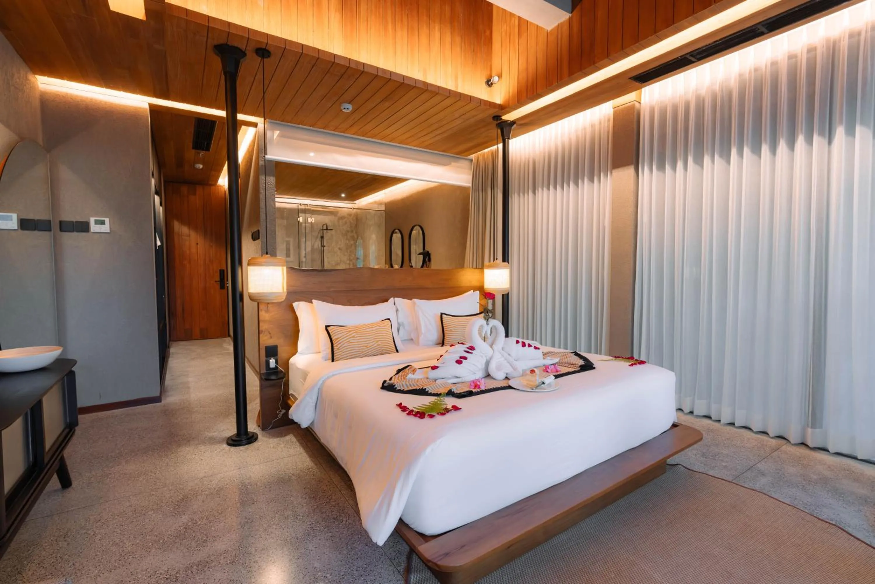 Decorative detail, Bed in The Kemilau Ubud