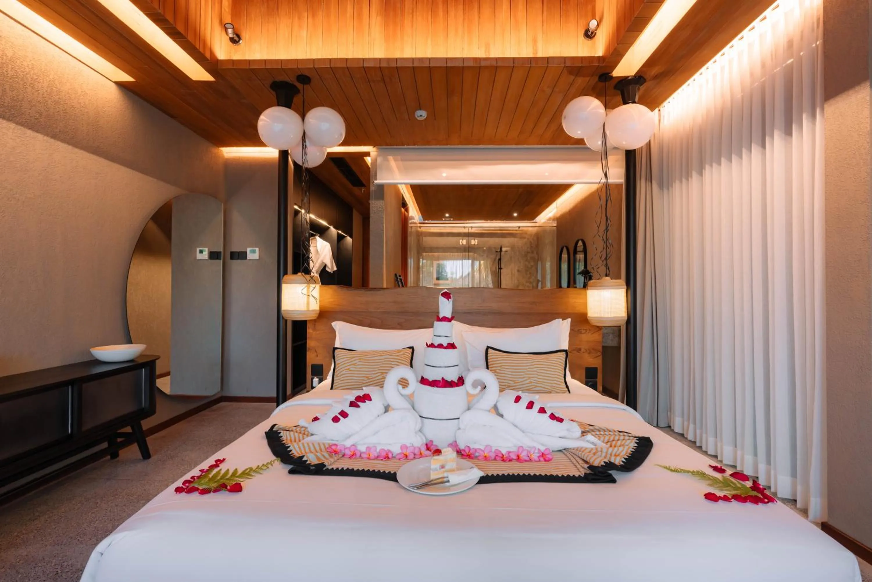 Decorative detail, Bed in The Kemilau Ubud